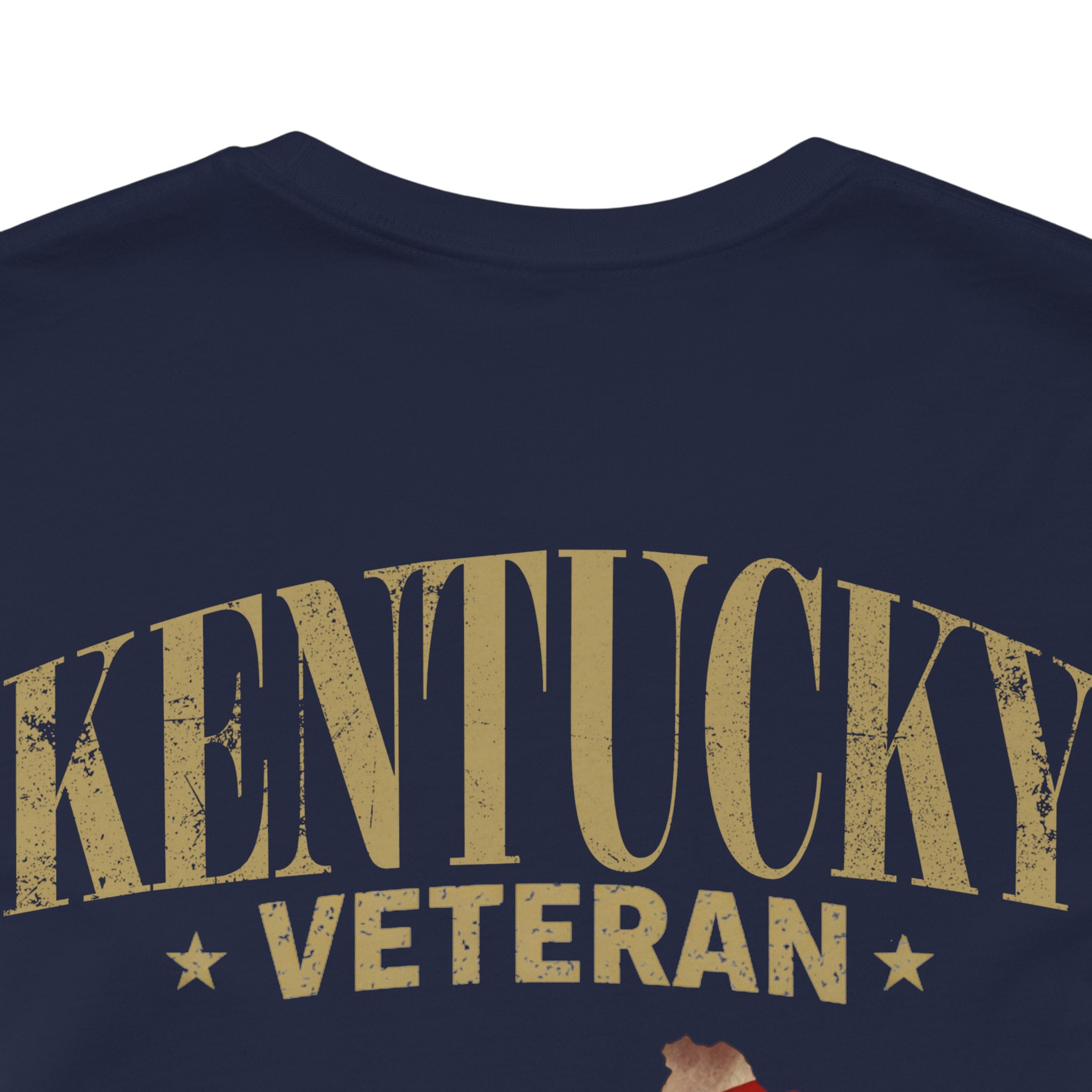 Kentucky Veteran T-Shirt — American Flag Map Military Tribute Tee - Image 11