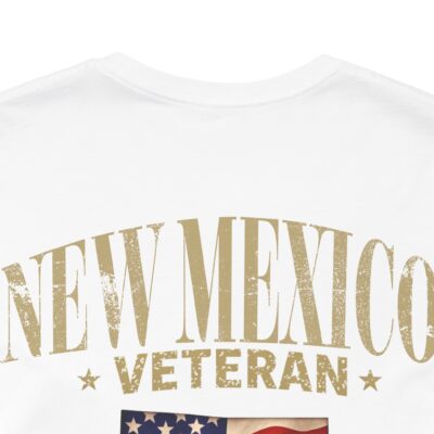 New Mexico Veteran T-Shirt — American Flag Map Military Tribute Tee