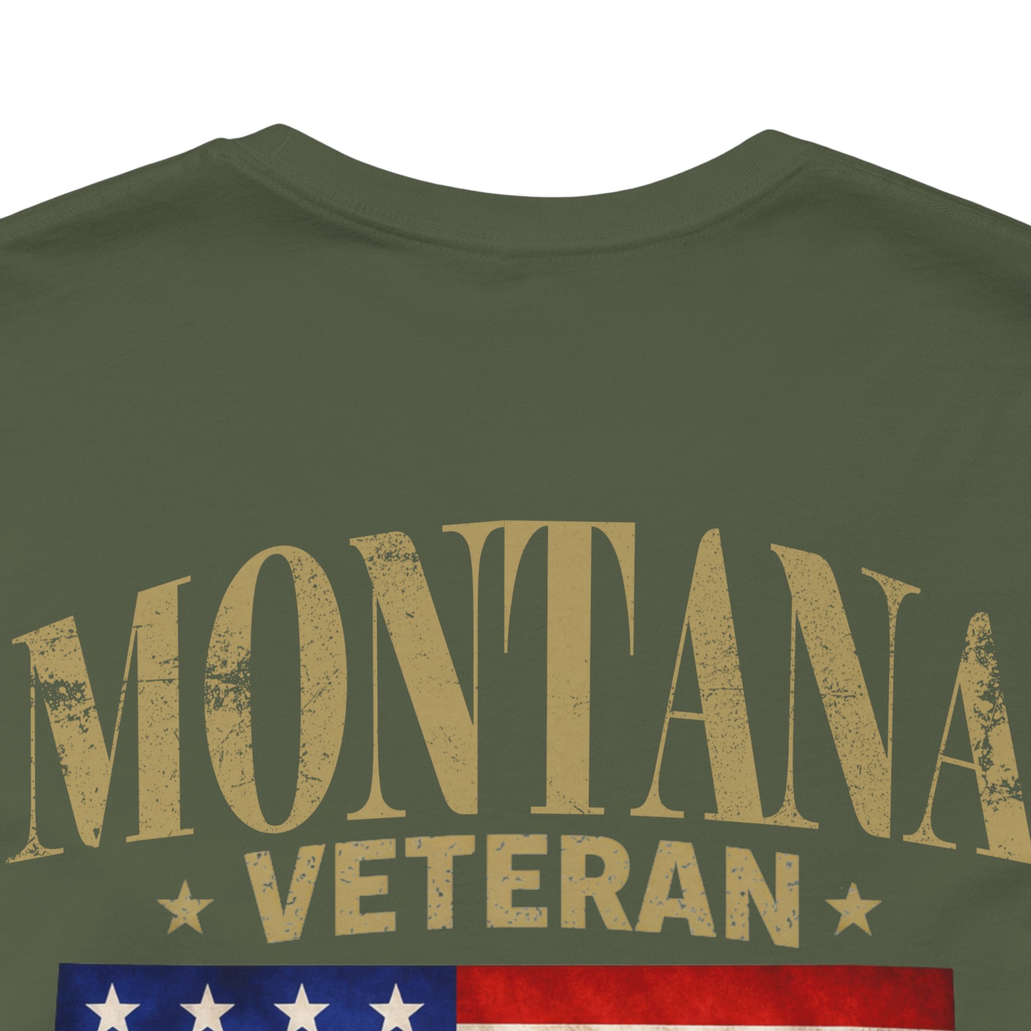 Montana Veteran T-Shirt — American Flag Alaska Map Military Tribute Tee - Image 38