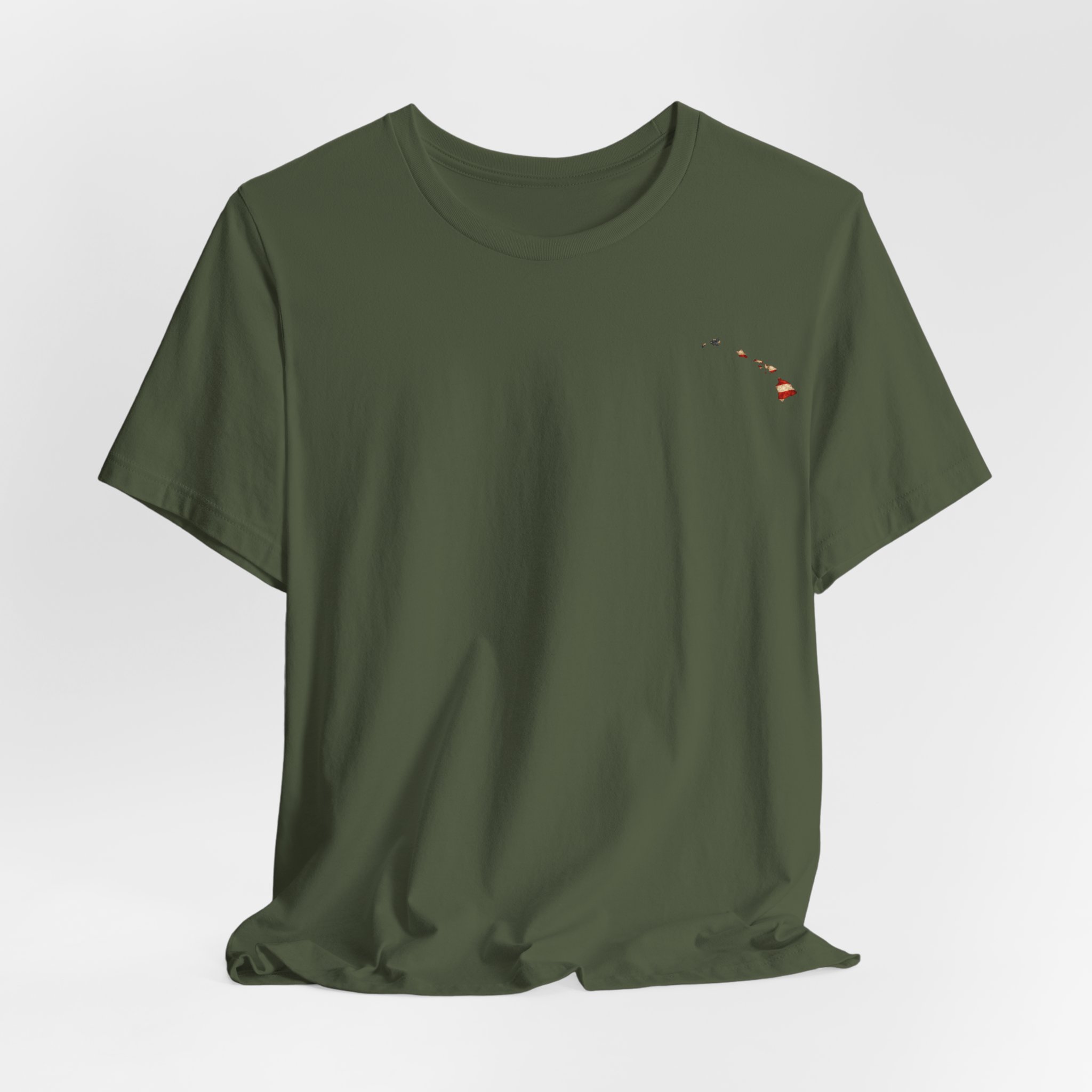 Hawaii Veteran T-Shirt — American Flag Map Military Tribute Tee - Image 33