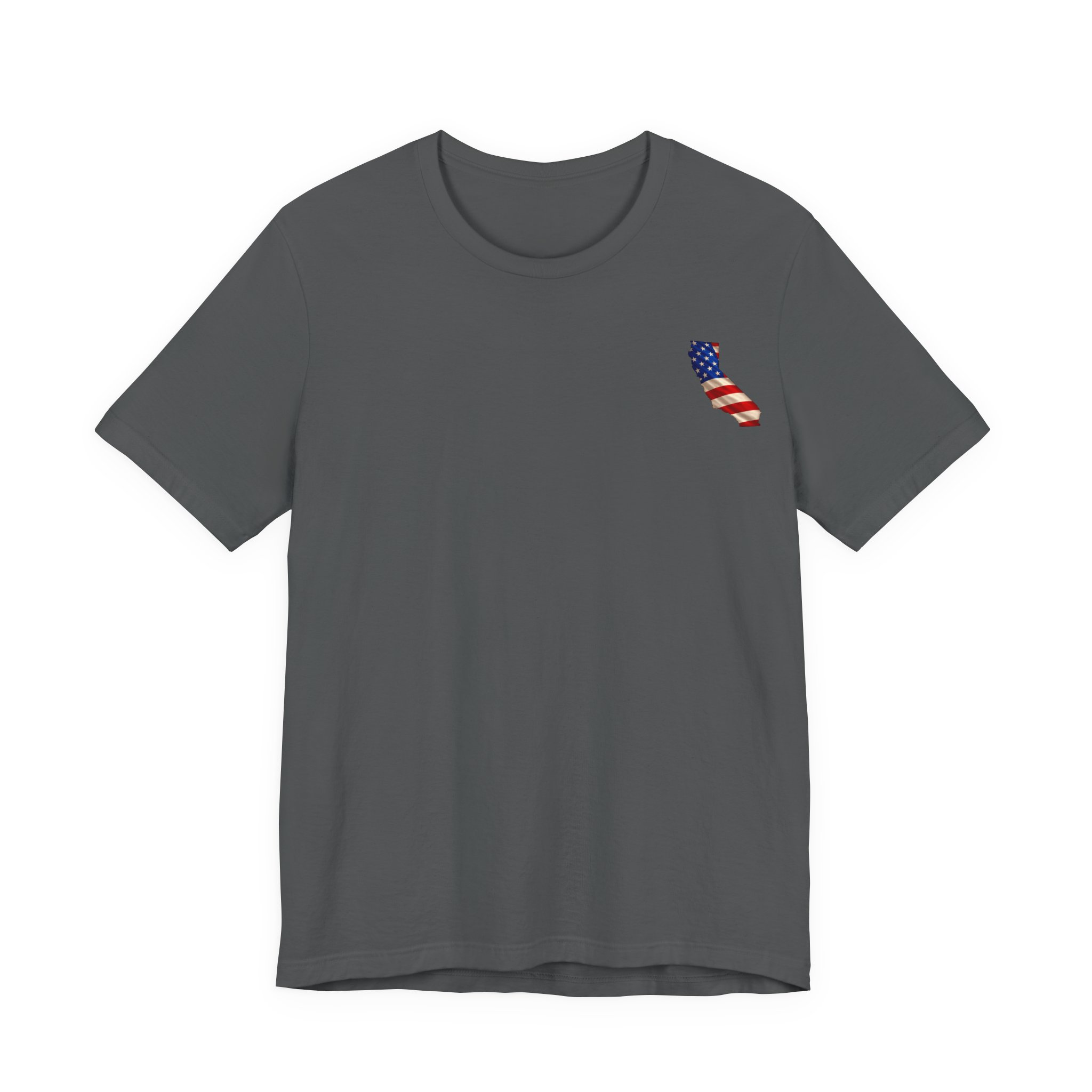 California Veteran T-Shirt — American Flag Map Military Tribute Tee - Image 2
