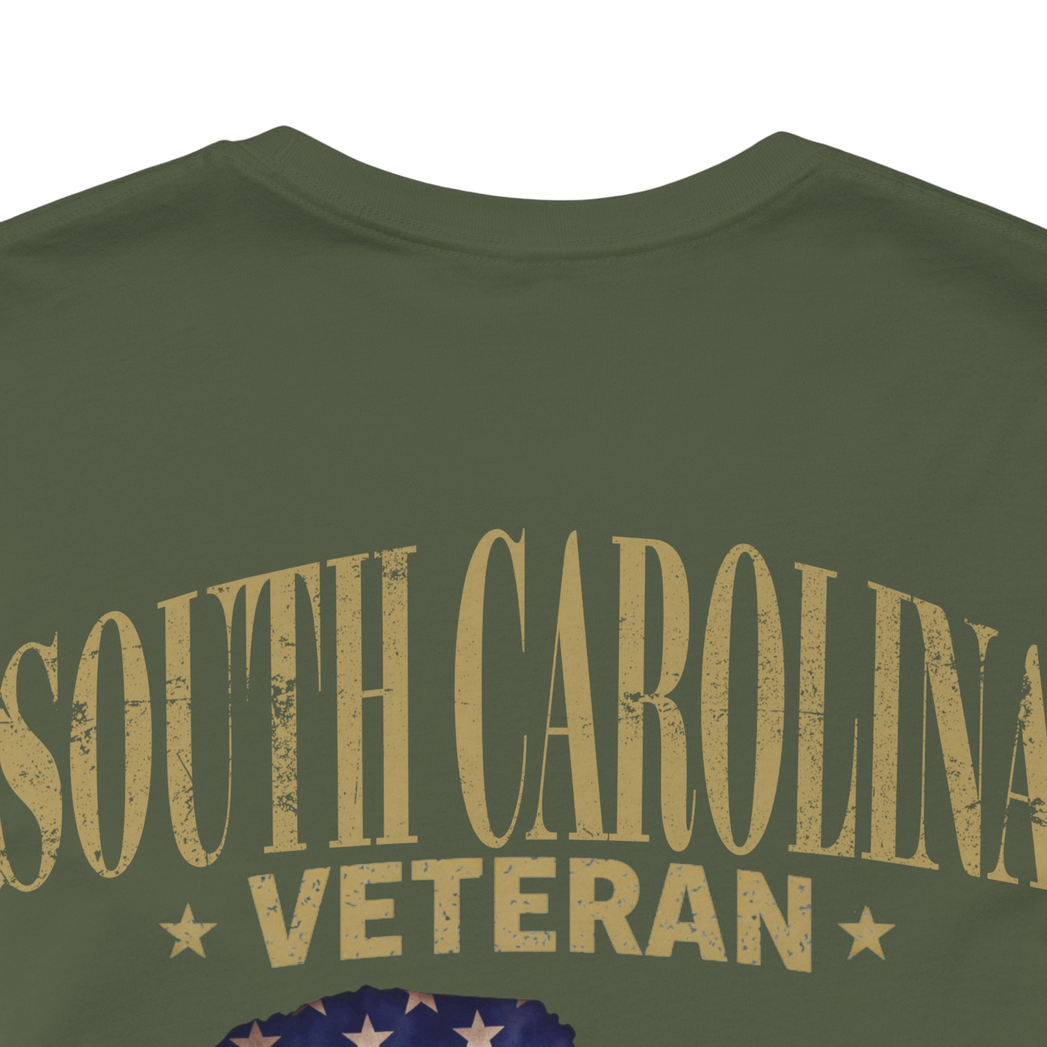 South Carolina Veteran T-Shirt — American Flag Map Military Tribute Tee - Image 39