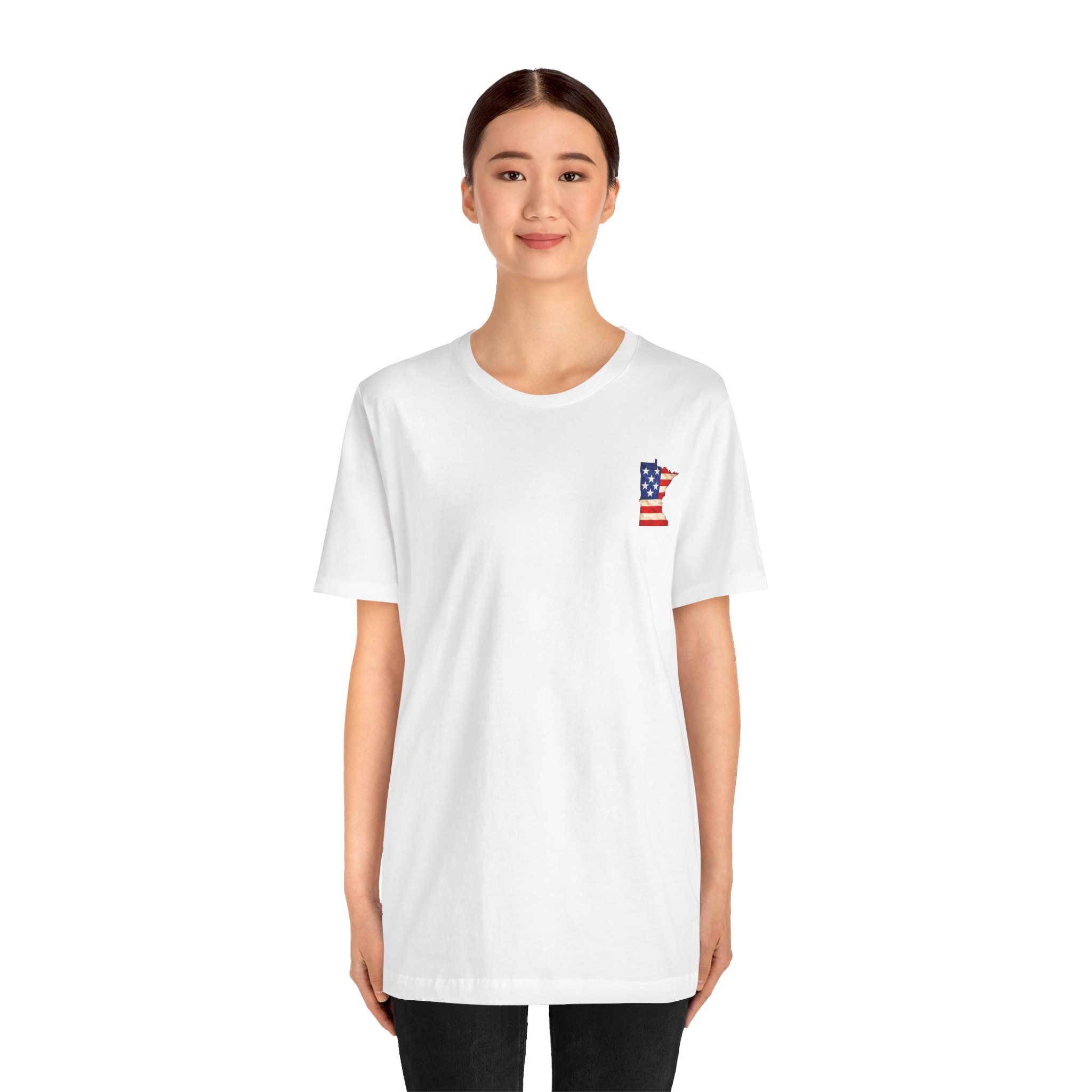 Minnesota Veteran T-Shirt — American Flag Alaska Map Military Tribute Tee - Image 35