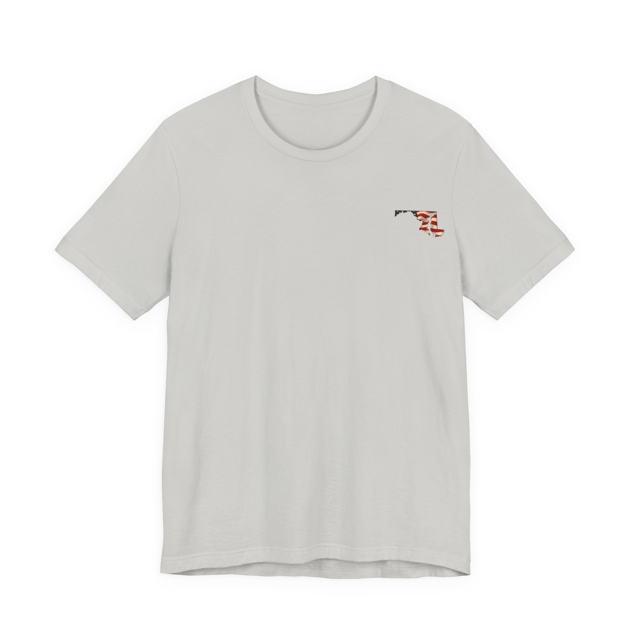 Maryland Veteran T-Shirt — American Flag Map Military Tribute Tee - Image 17