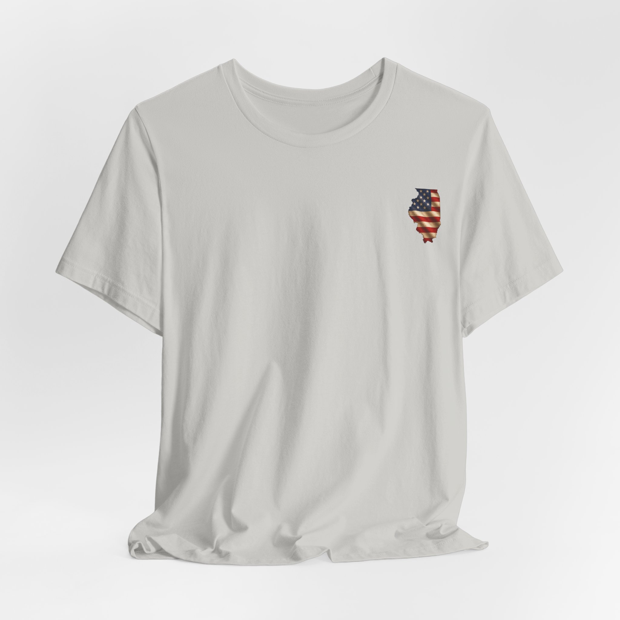 Illinois Veteran T-Shirt — American Flag Alaska Map Military Tribute Tee - Image 18