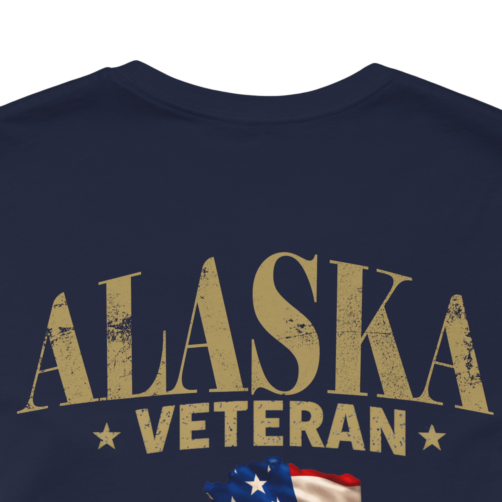 Alaska Veteran T-Shirt — American Flag Alaska Map Military Tribute Tee - Image 44