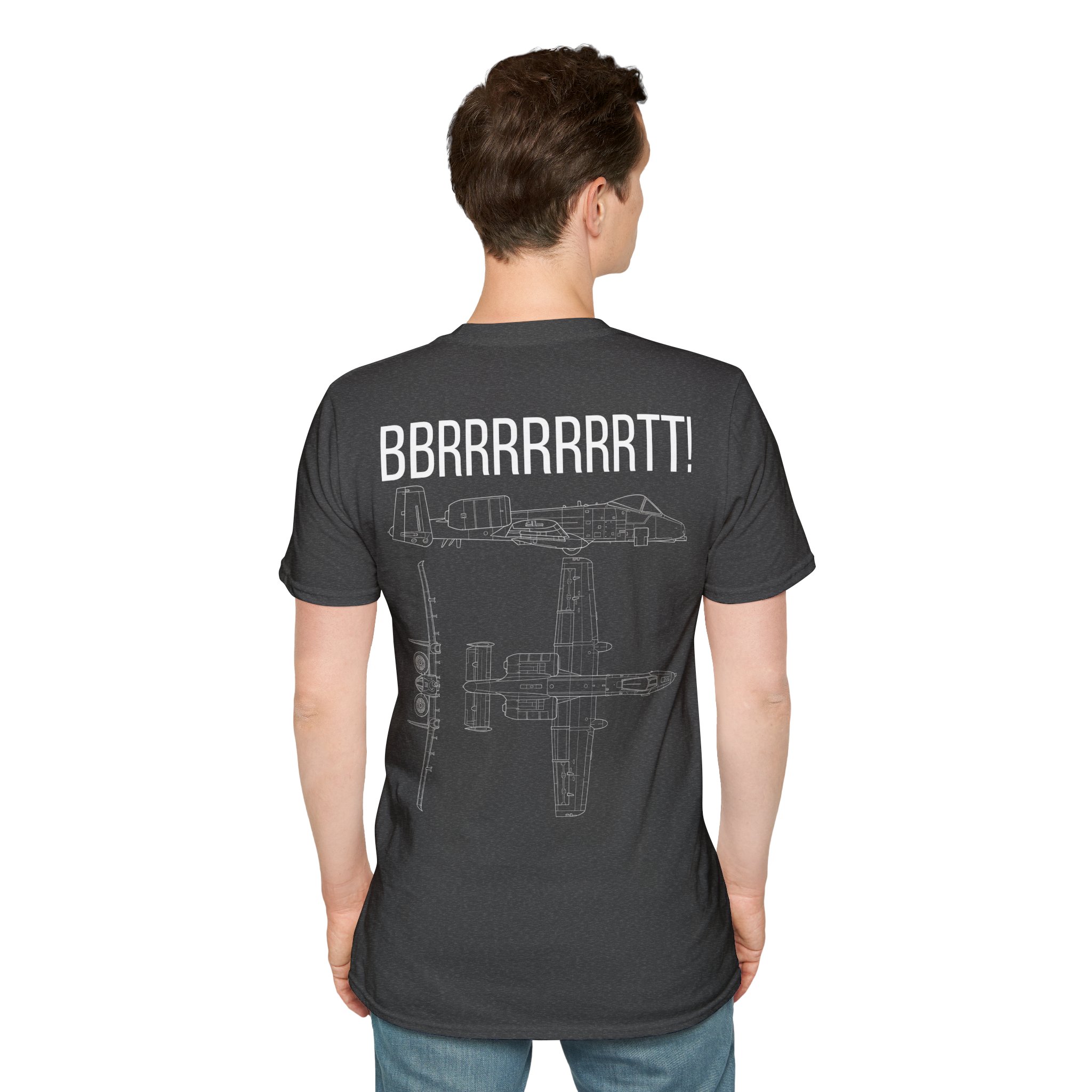 A-10 Warthog T-Shirt — "BBRRRRRRRTT!" Gunfire Sound Military Aircraft Tee - Image 16