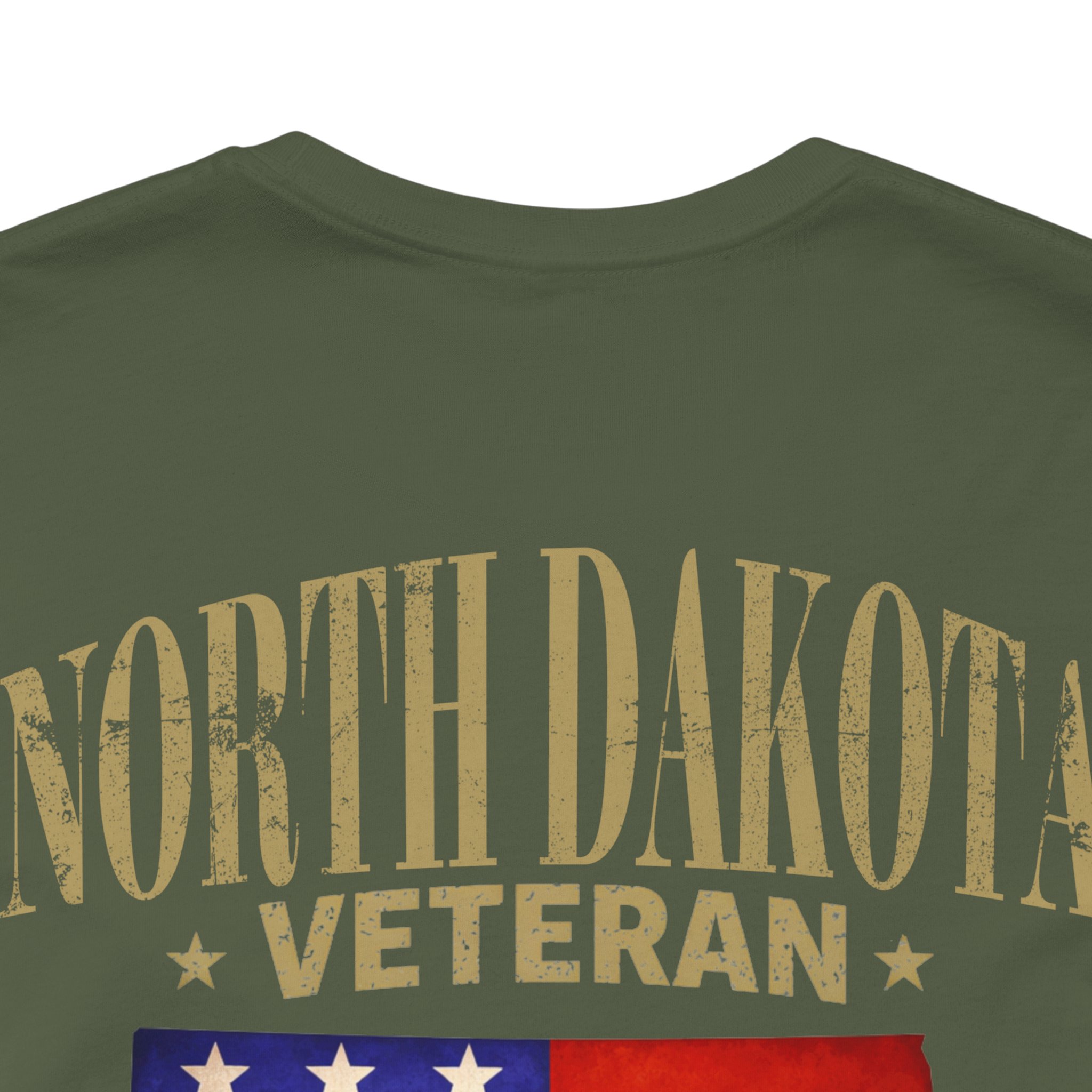 North Dakota Veteran T-Shirt — American Flag Map Military Tribute Tee - Image 31