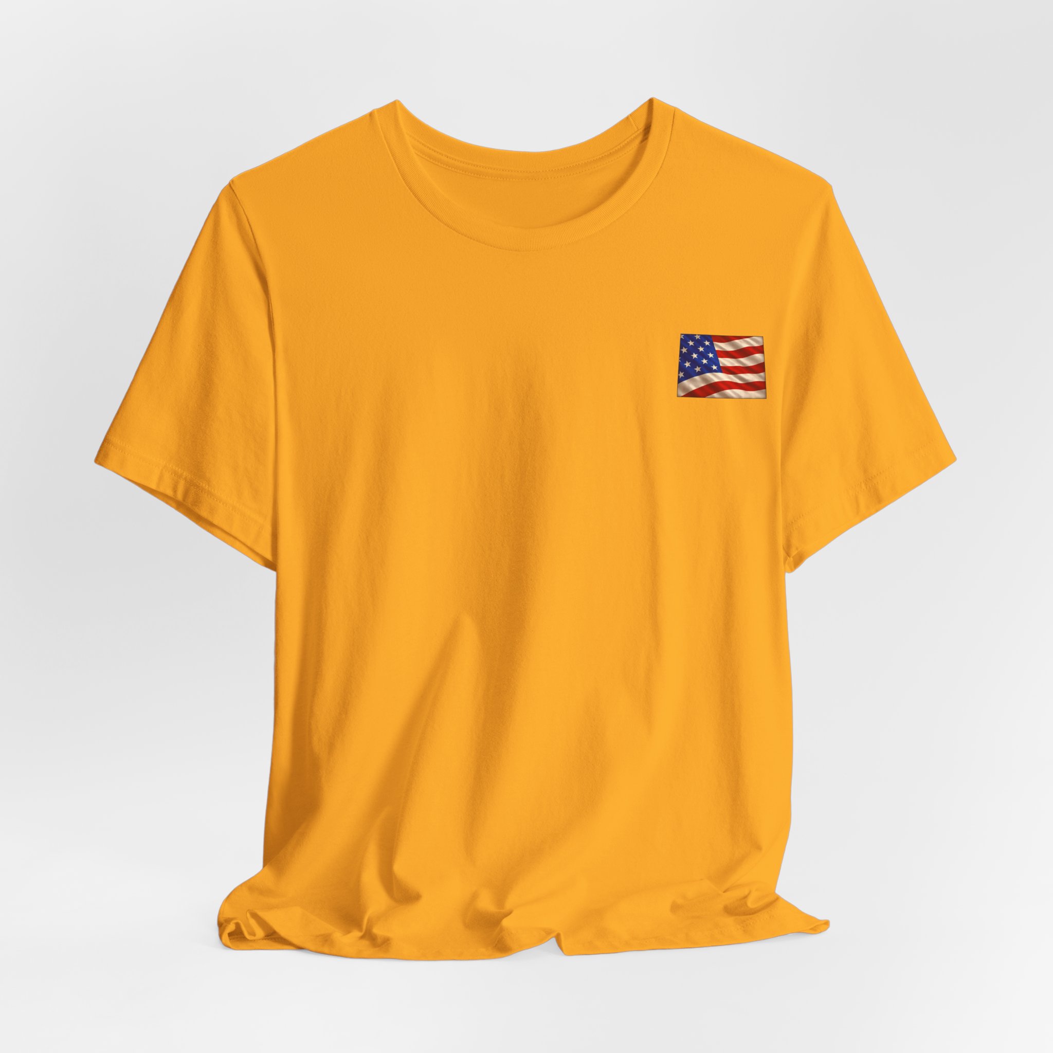 Wyoming Veteran T-Shirt — American Flag Map Military Tribute Tee - Image 4