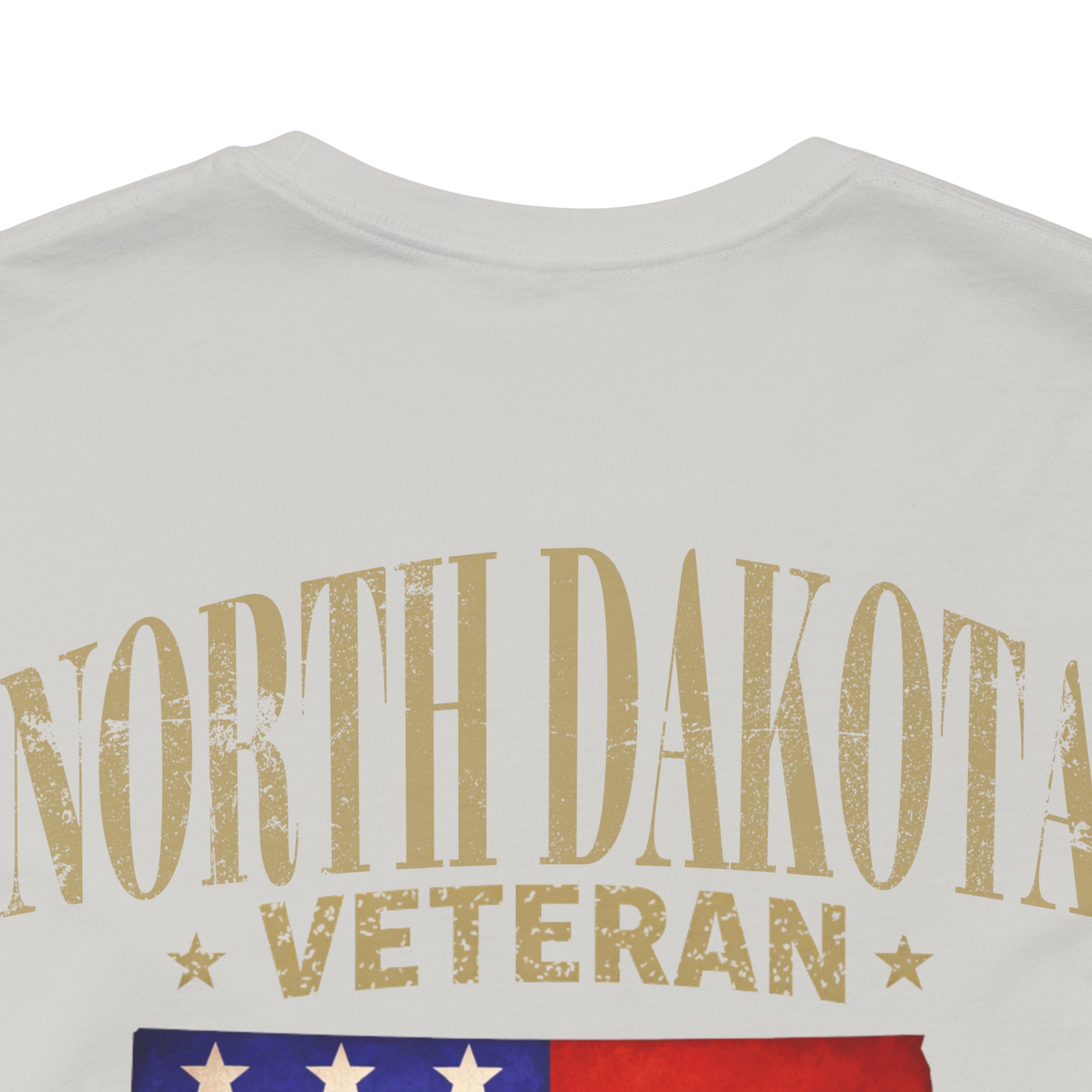 North Dakota Veteran T-Shirt — American Flag Map Military Tribute Tee - Image 23