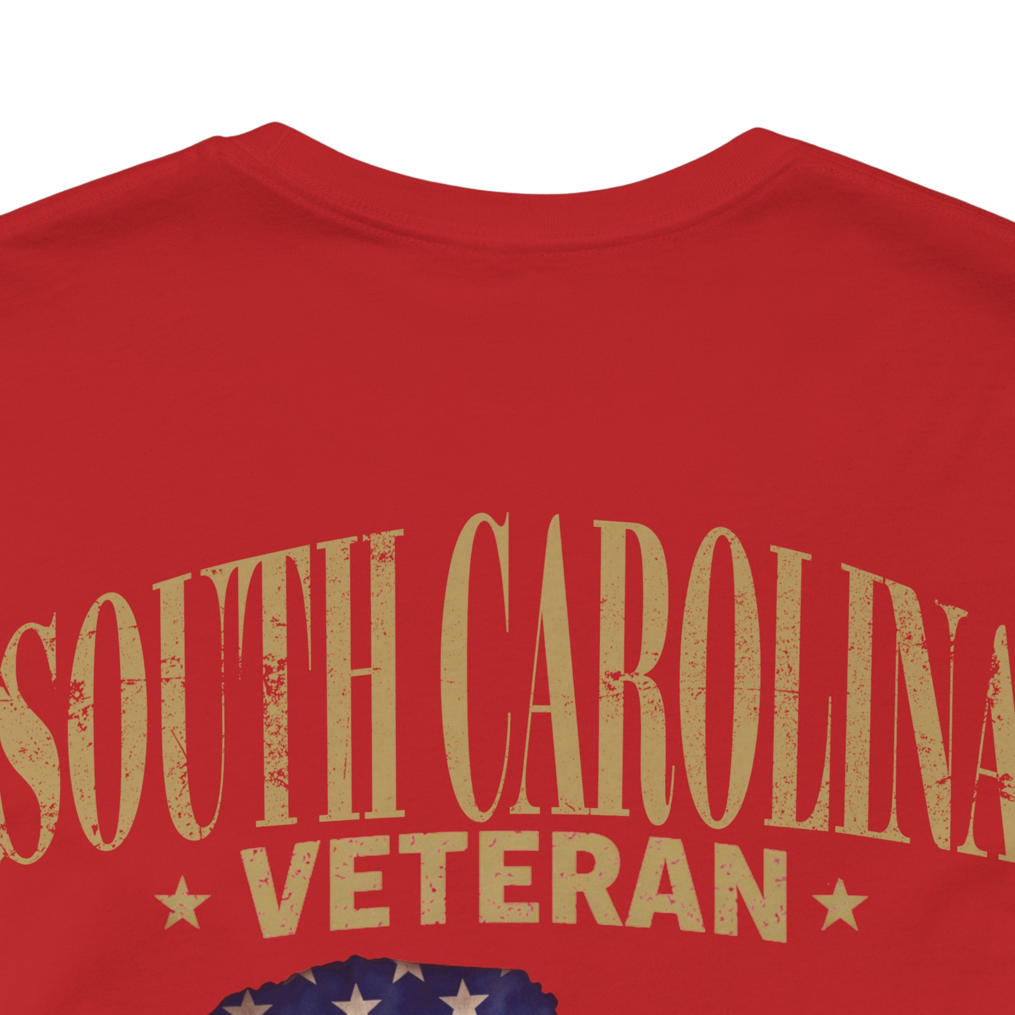 South Carolina Veteran T-Shirt — American Flag Map Military Tribute Tee - Image 49