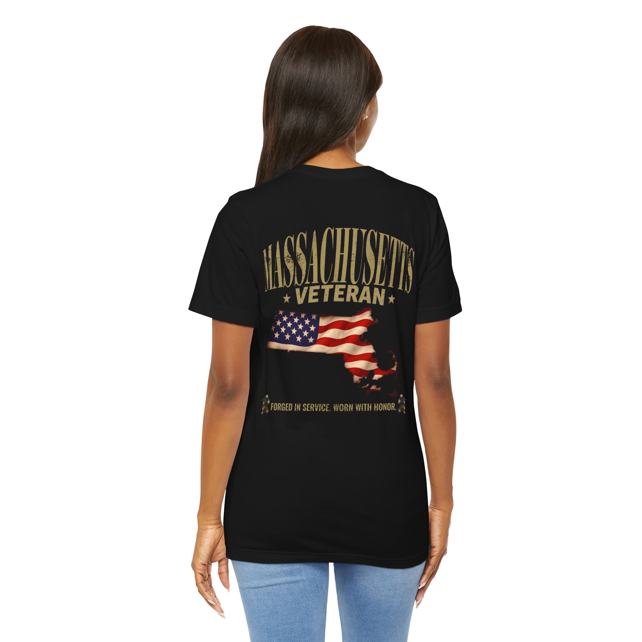 Ohio Veteran T-Shirt — American Flag Map Military Tribute Tee - Image 30