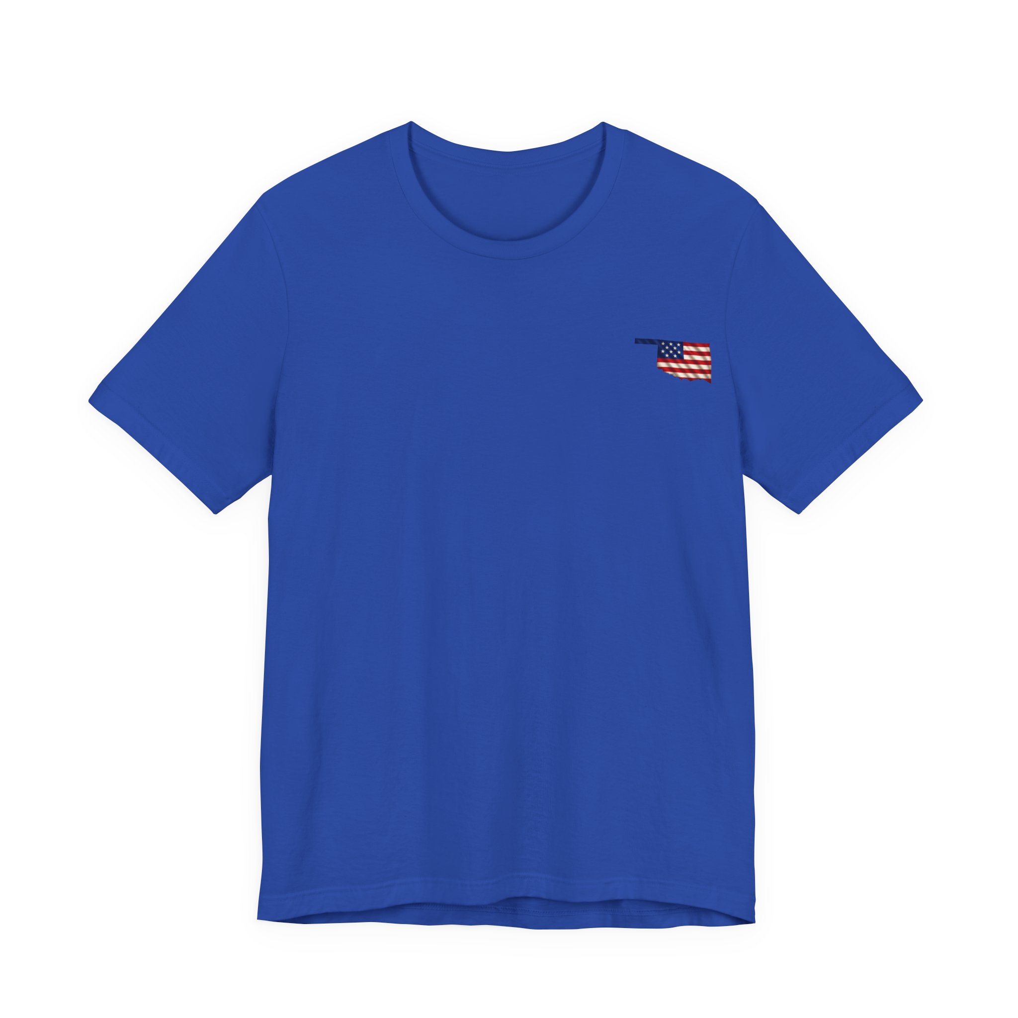 Oklahoma Veteran T-Shirt — American Flag Map Military Tribute Tee - Image 7