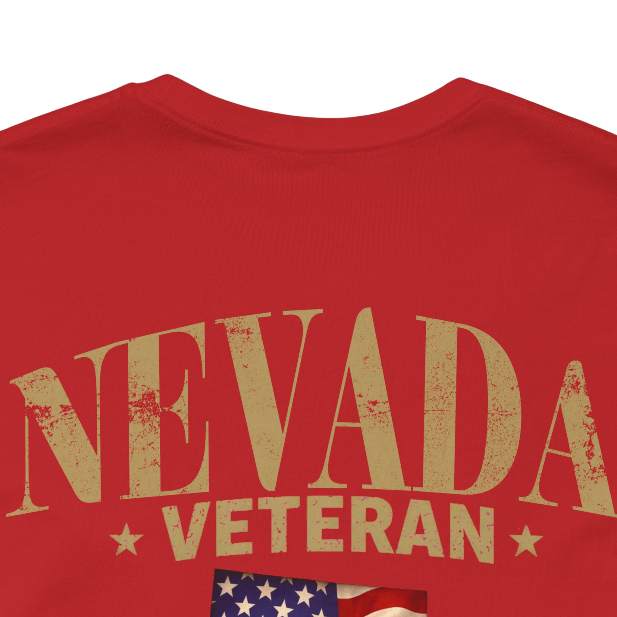Nevada Veteran T-Shirt — American Flag Alaska Map Military Tribute Tee - Image 22