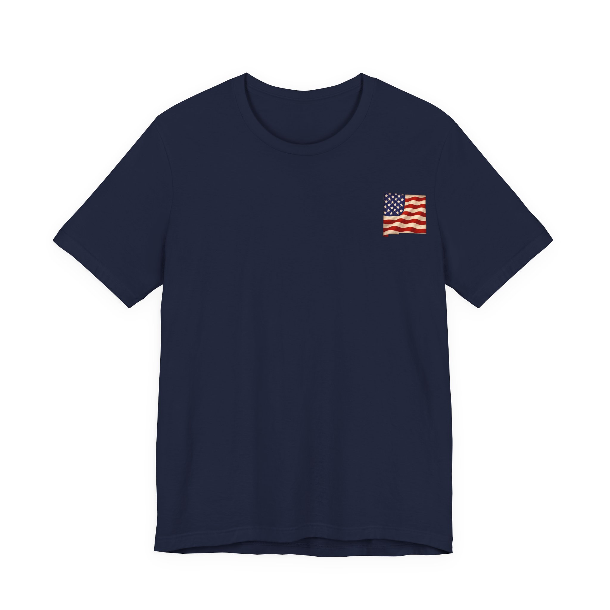 New Mexico Veteran T-Shirt — American Flag Map Military Tribute Tee - Image 37