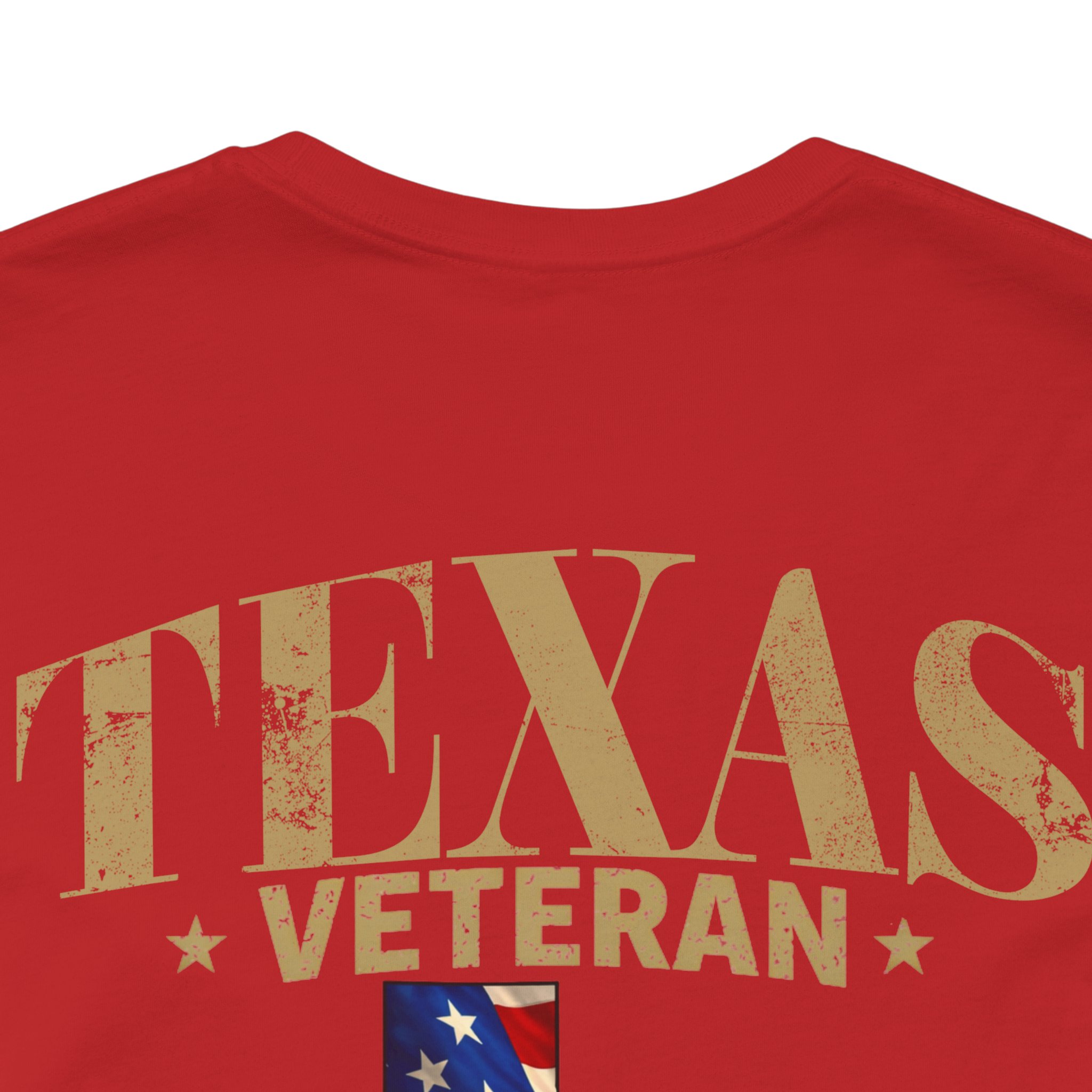 Texas Veteran T-Shirt — American Flag Map Military Tribute Tee - Image 33