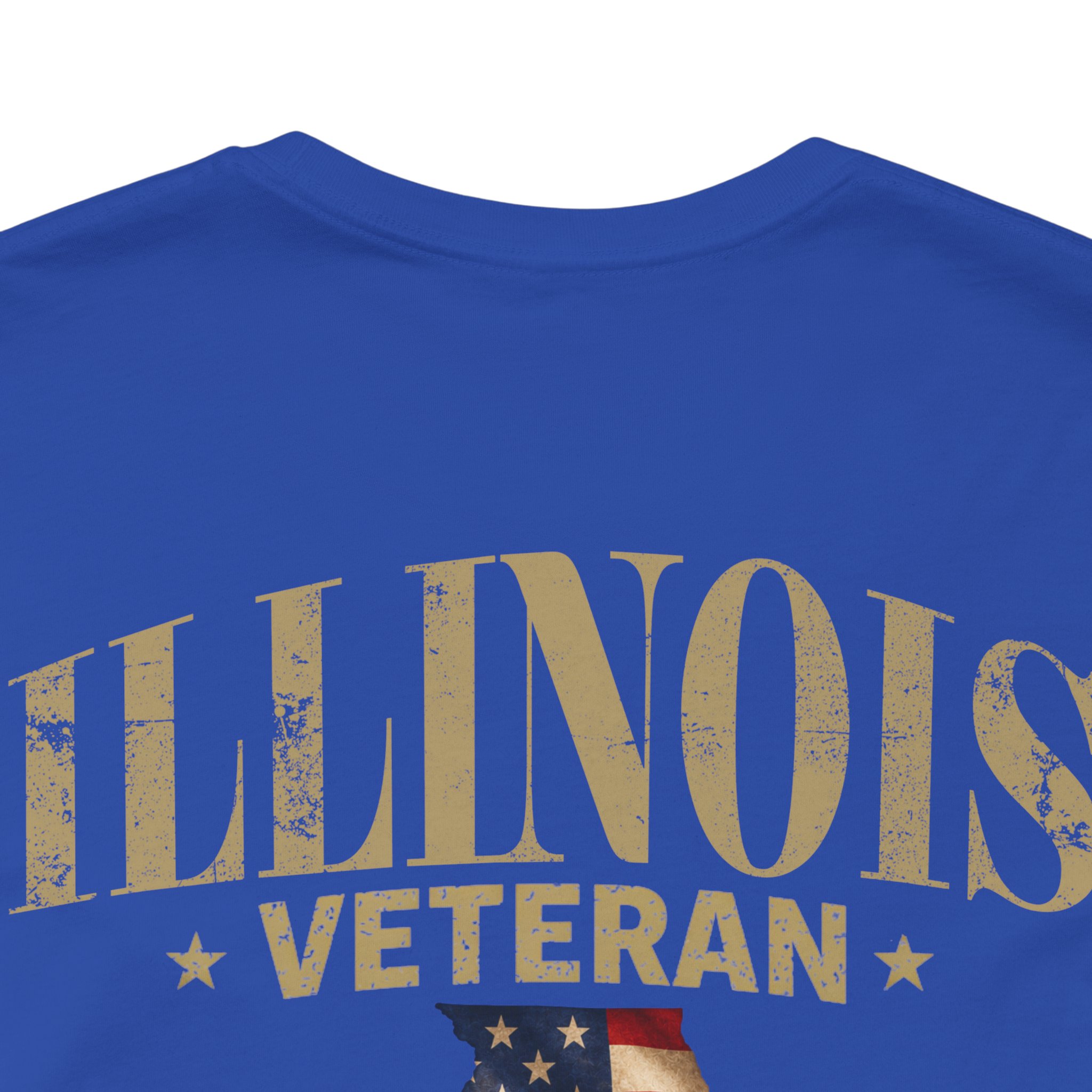 Illinois Veteran T-Shirt — American Flag Alaska Map Military Tribute Tee - Image 39