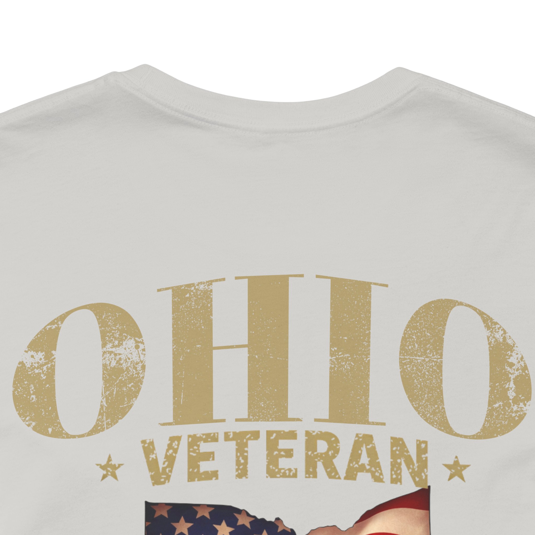 Ohio Veteran T-Shirt — American Flag Map Military Tribute Tee - Image 5
