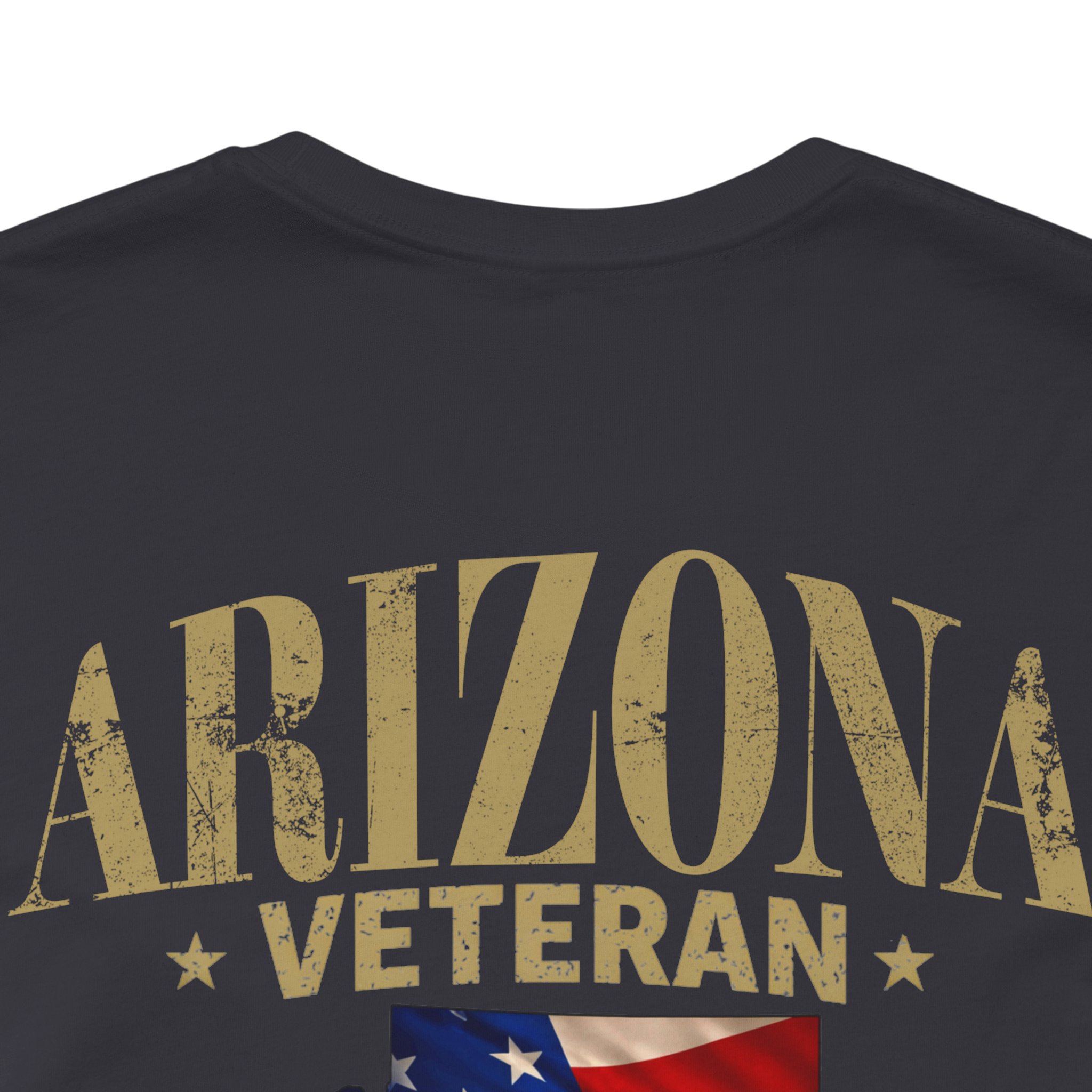 Arizona Veteran T-Shirt — American Flag Map Military Tribute Tee - Image 29