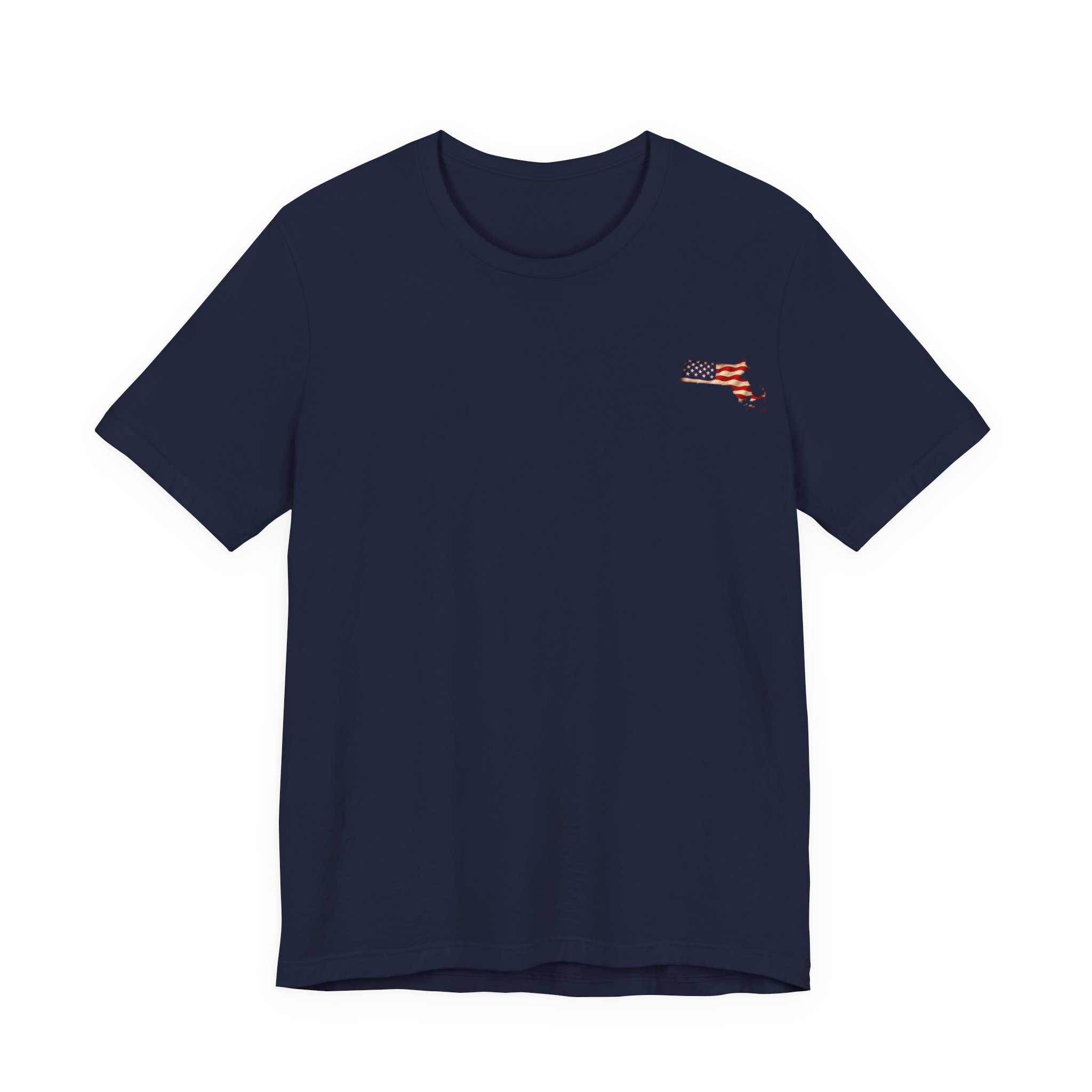 Massachusetts Veteran T-Shirt — American Flag Map Military Tribute Tee - Image 17