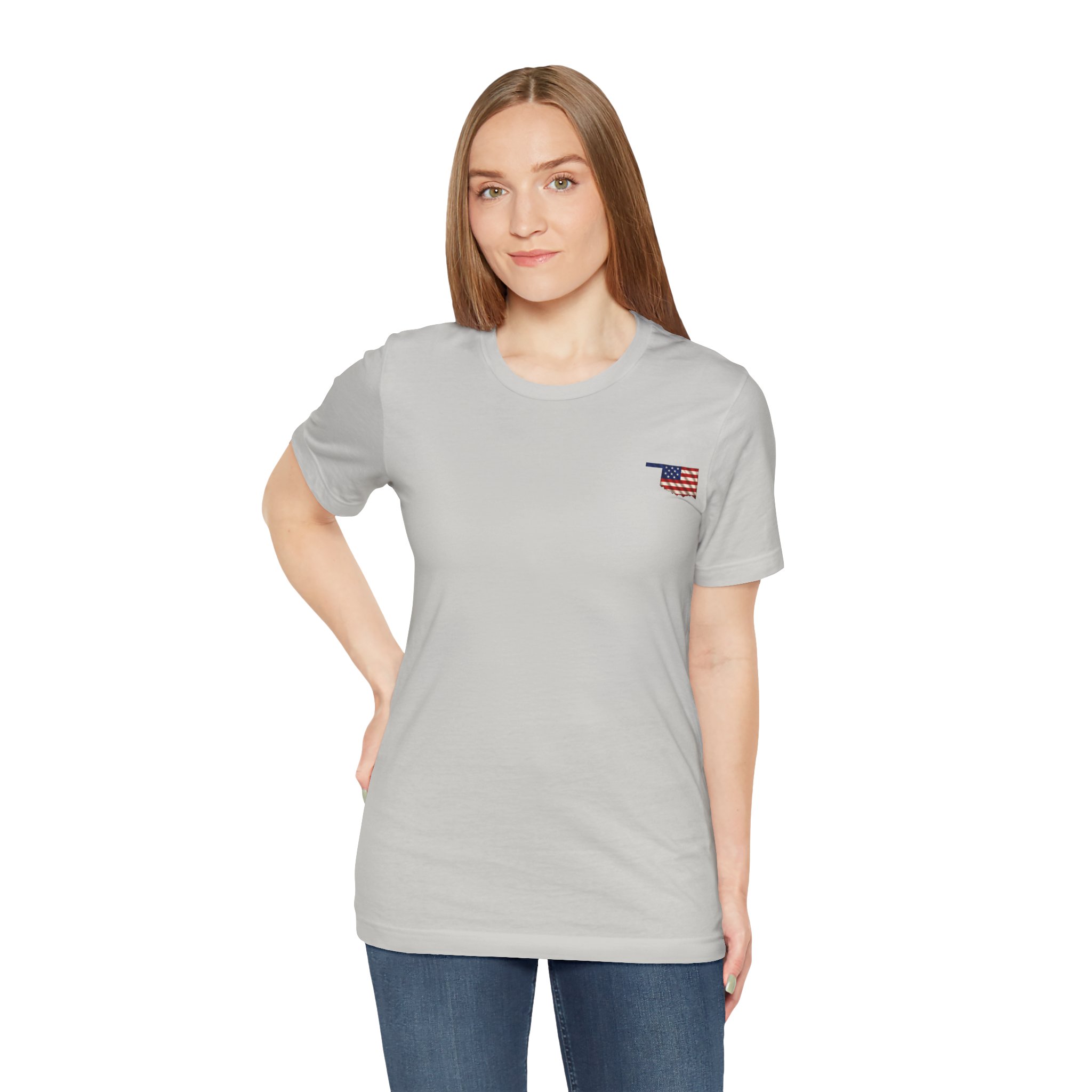Oklahoma Veteran T-Shirt — American Flag Map Military Tribute Tee - Image 39