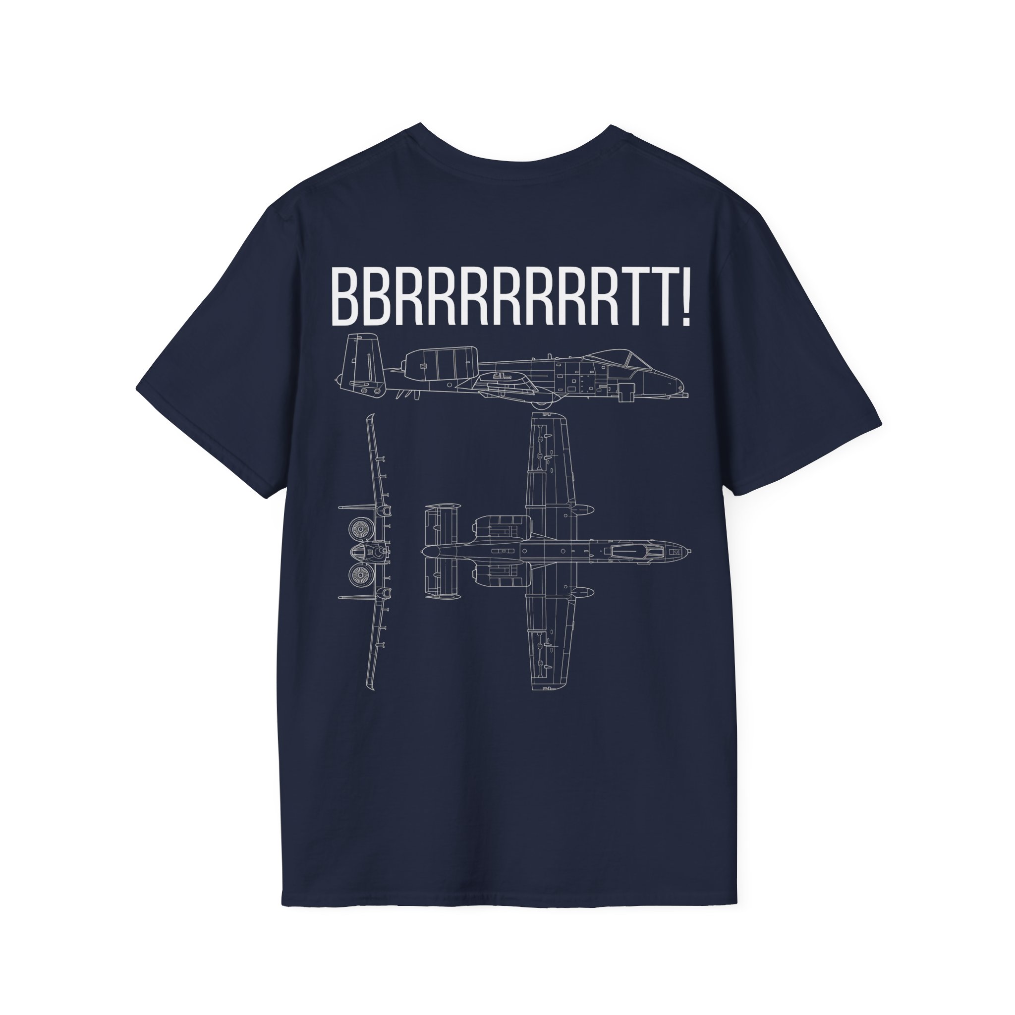 A-10 Warthog T-Shirt — "BBRRRRRRRTT!" Gunfire Sound Military Aircraft Tee - Image 26