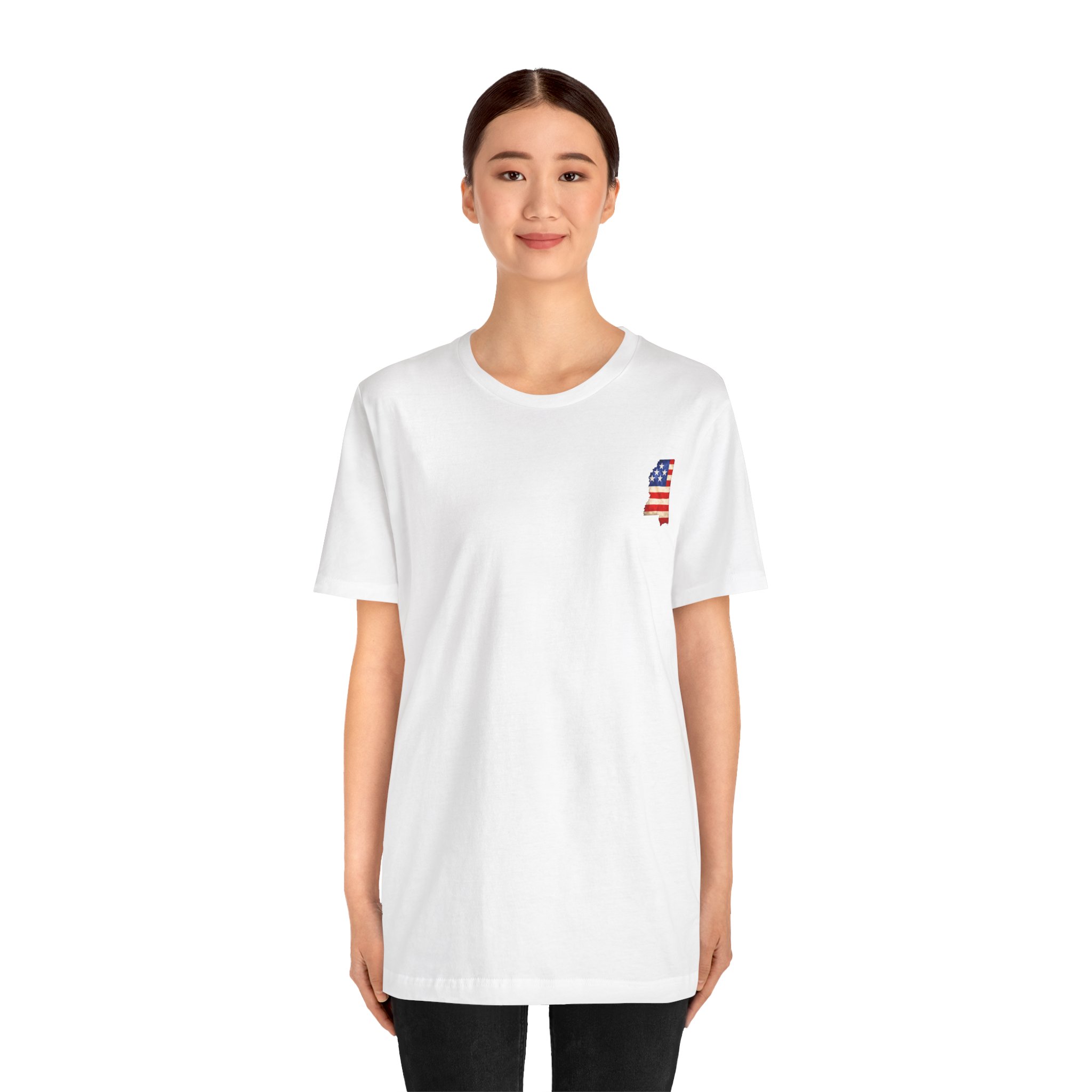 Mississippi Veteran T-Shirt — American Flag Alaska Map Military Tribute Tee - Image 35