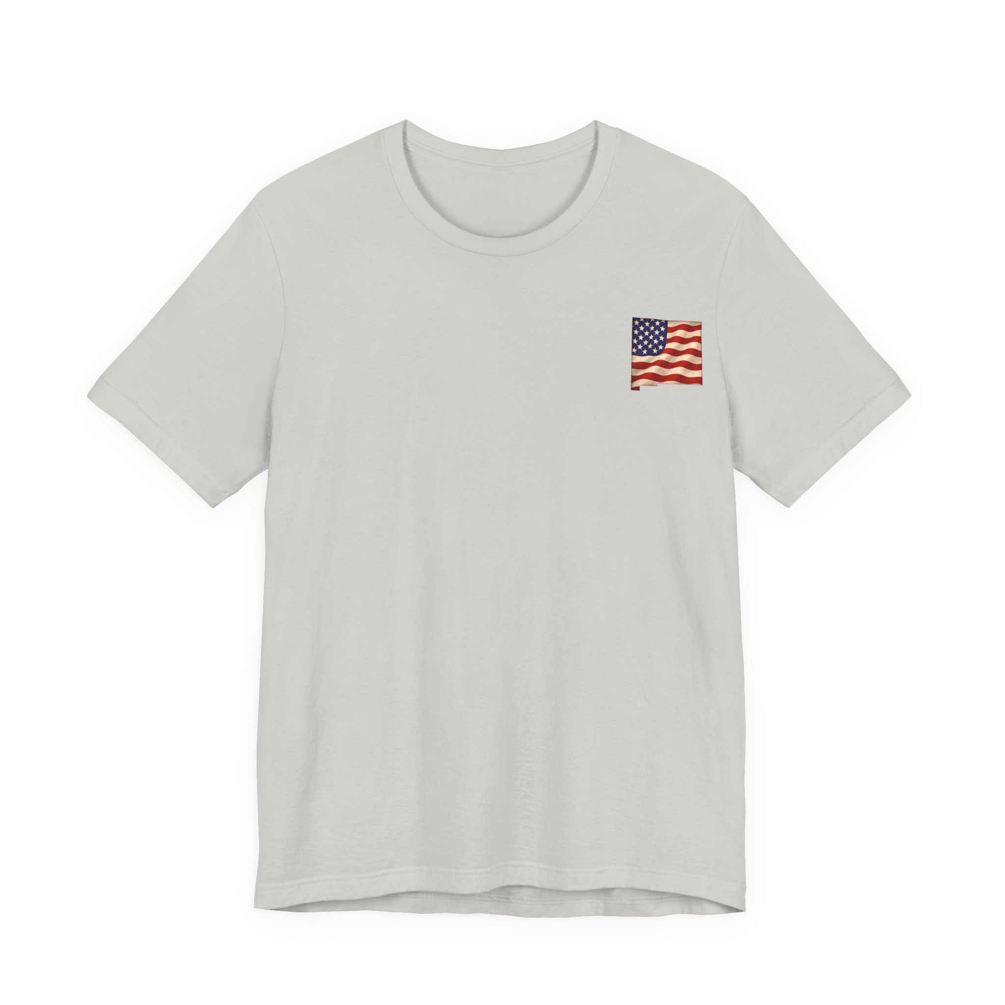 New Mexico Veteran T-Shirt — American Flag Map Military Tribute Tee - Image 17