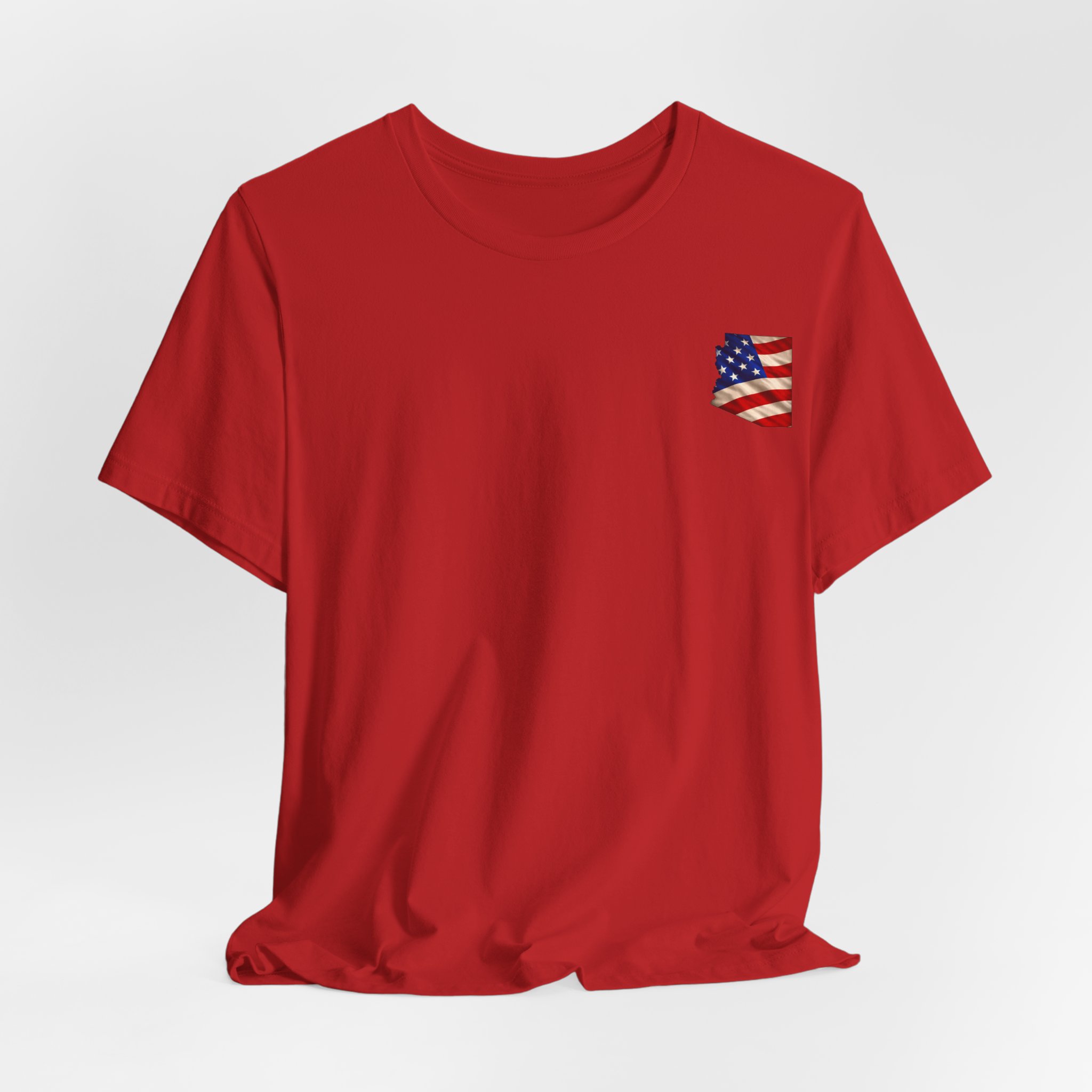 Arizona Veteran T-Shirt — American Flag Map Military Tribute Tee - Image 48