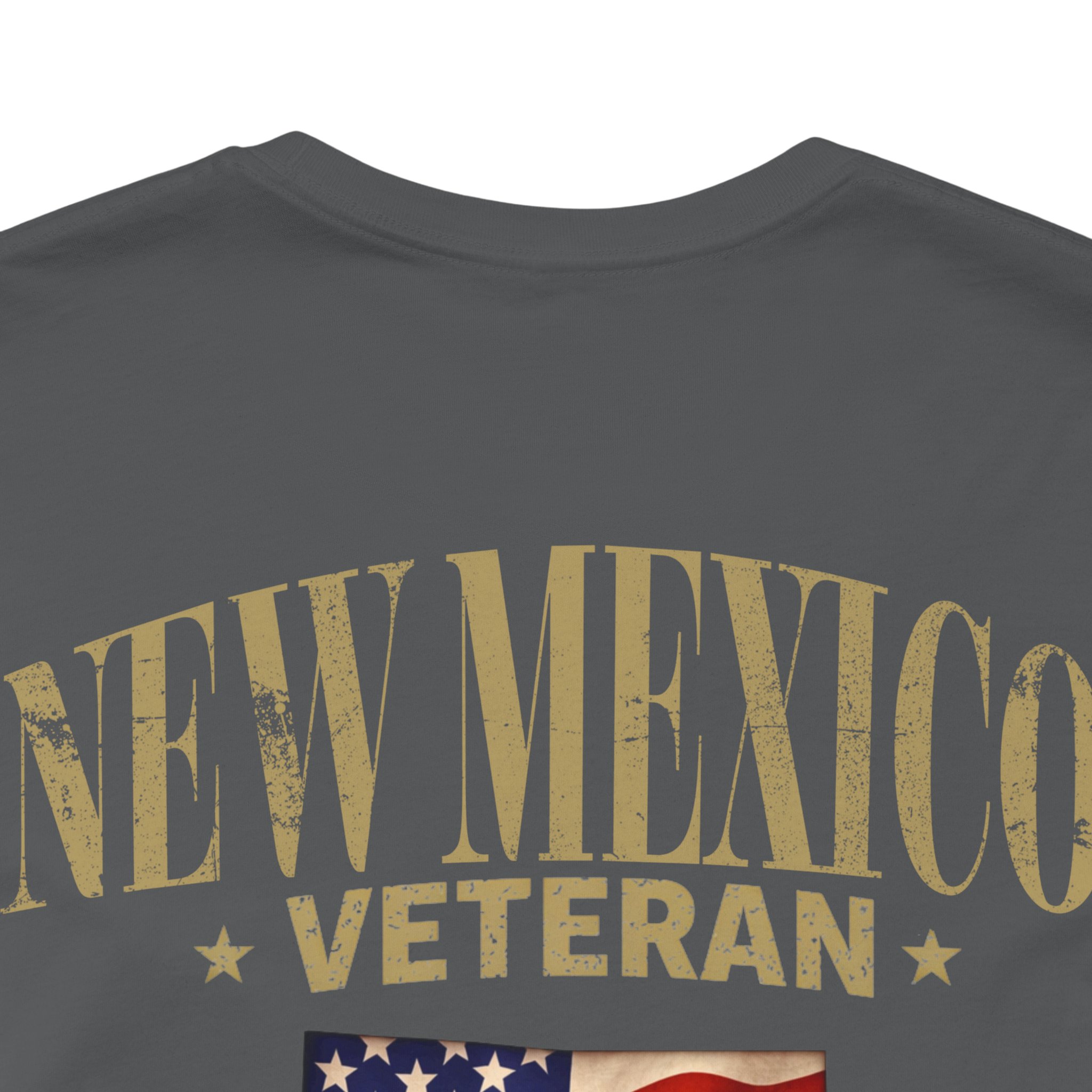 New Mexico Veteran T-Shirt — American Flag Map Military Tribute Tee - Image 35