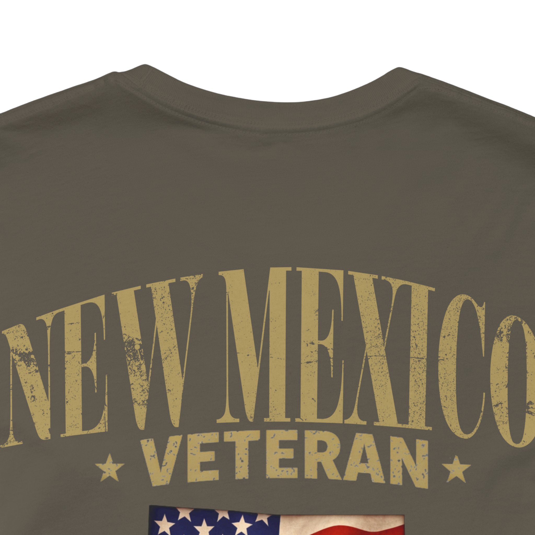 New Mexico Veteran T-Shirt — American Flag Map Military Tribute Tee - Image 23
