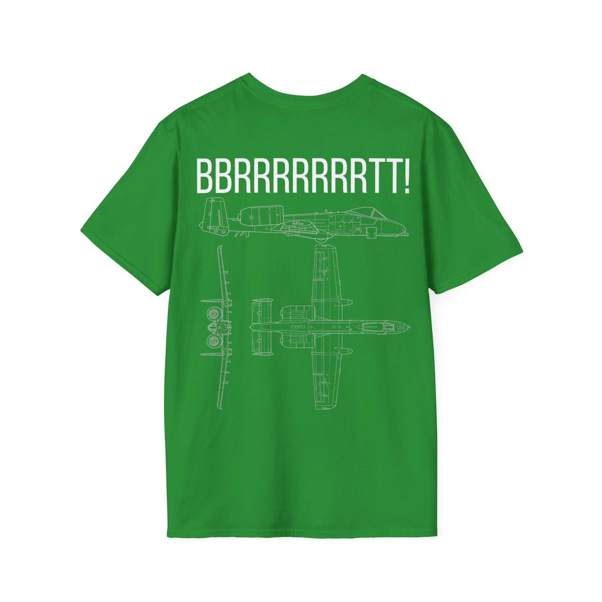 A-10 Warthog T-Shirt — "BBRRRRRRRTT!" Gunfire Sound Military Aircraft Tee - Image 10