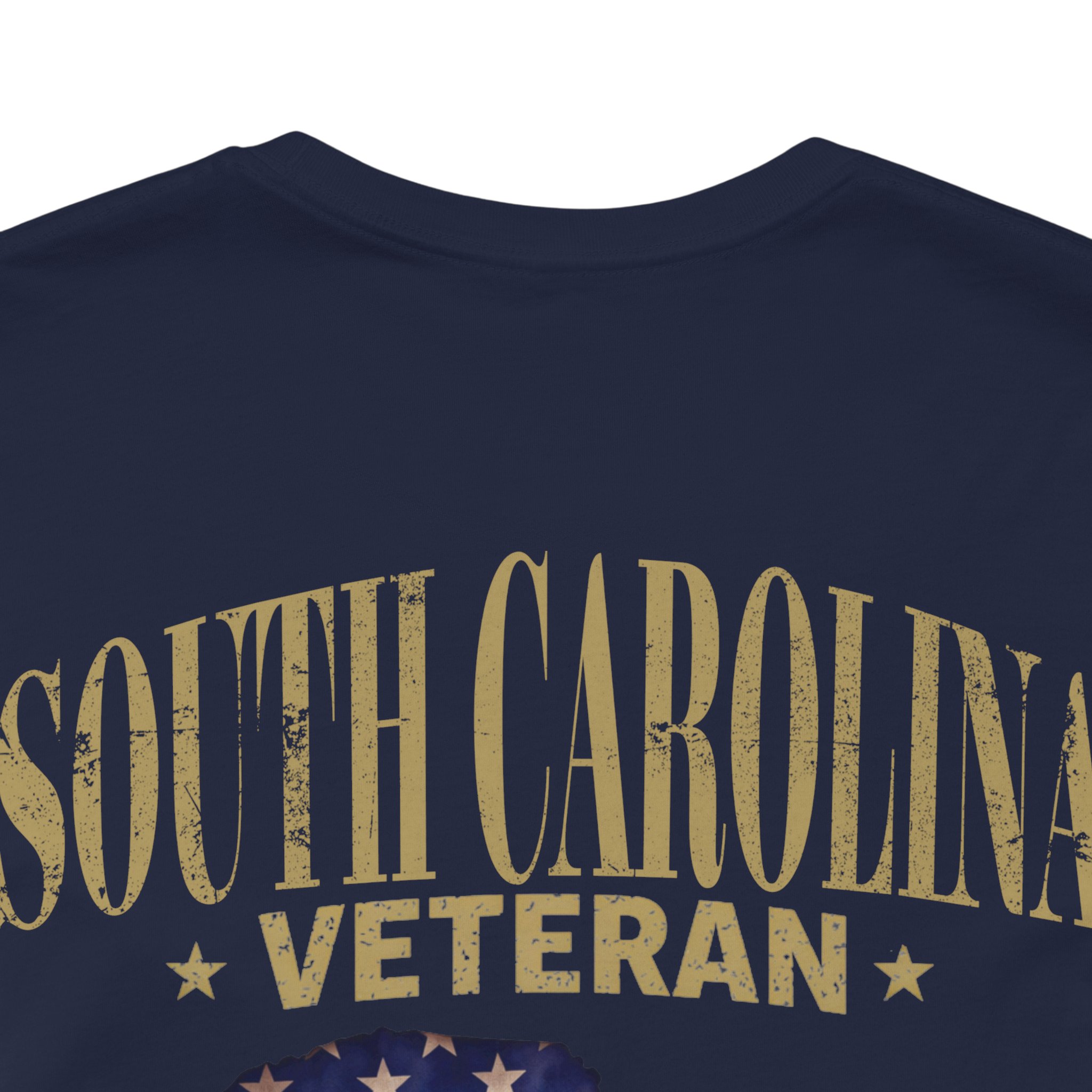 South Carolina Veteran T-Shirt — American Flag Map Military Tribute Tee - Image 16
