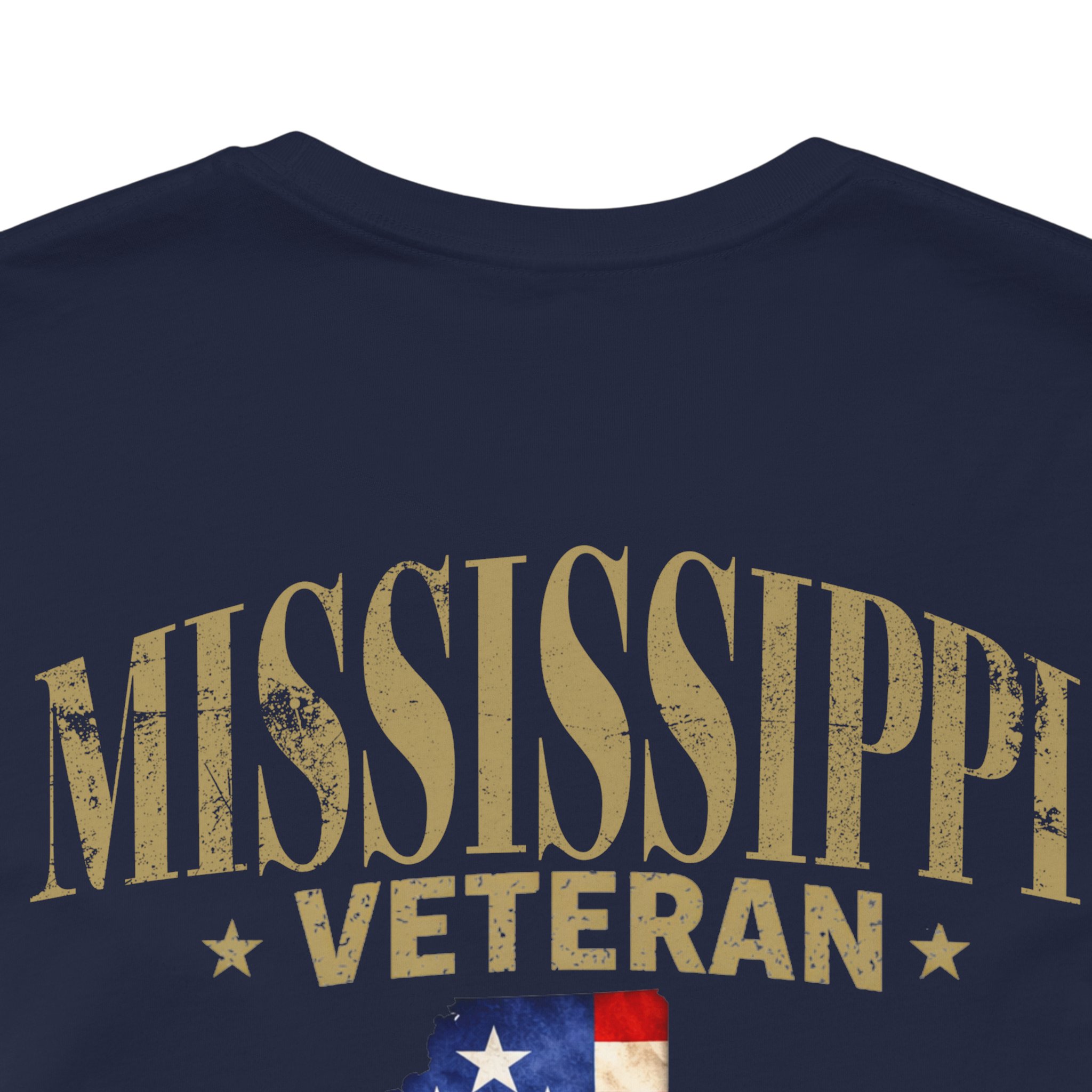 Mississippi Veteran T-Shirt — American Flag Alaska Map Military Tribute Tee - Image 18