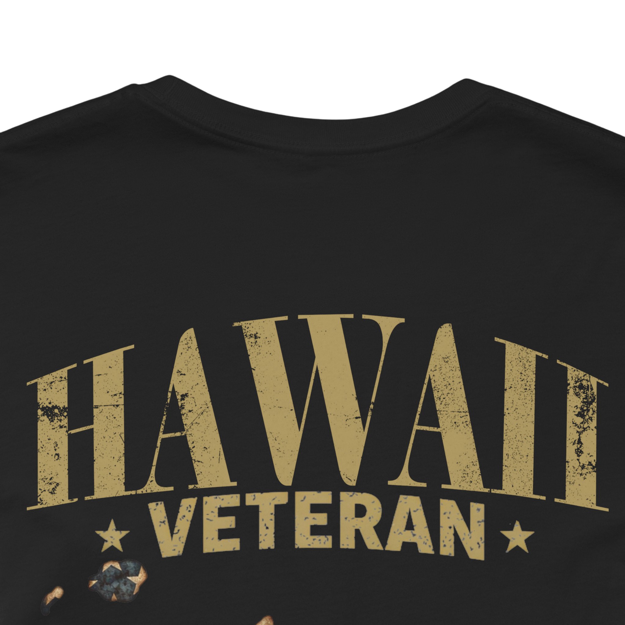 Hawaii Veteran T-Shirt — American Flag Map Military Tribute Tee - Image 14
