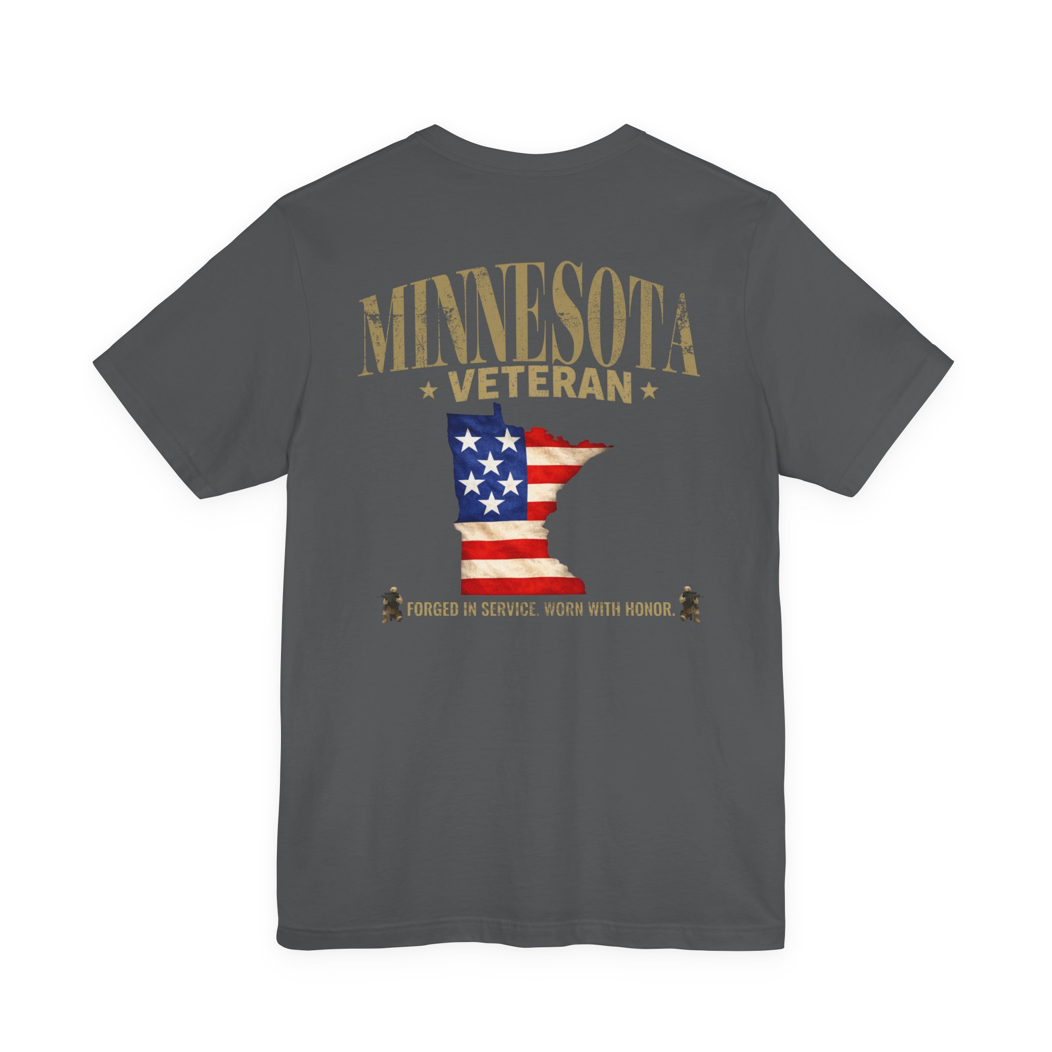 Minnesota Veteran T-Shirt — American Flag Alaska Map Military Tribute Tee - Image 13