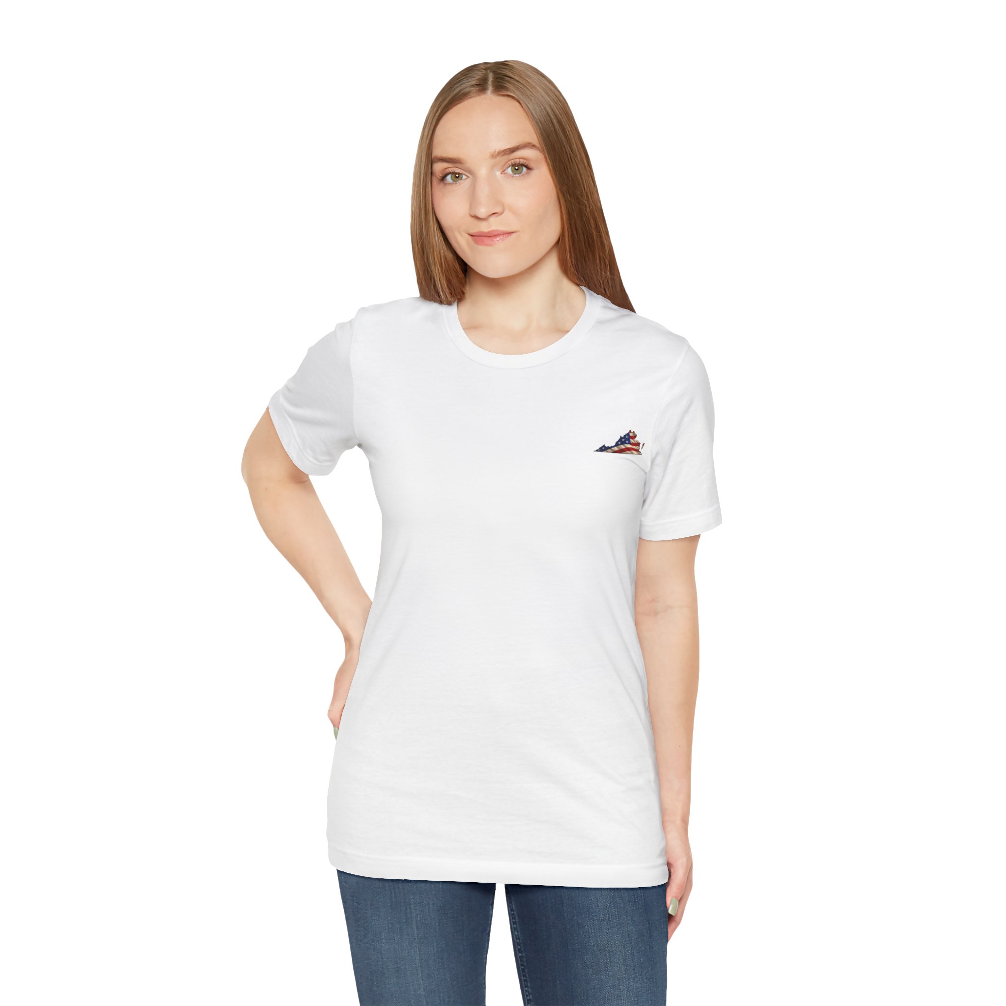 Virginia Veteran T-Shirt — American Flag Map Military Tribute Tee - Image 49