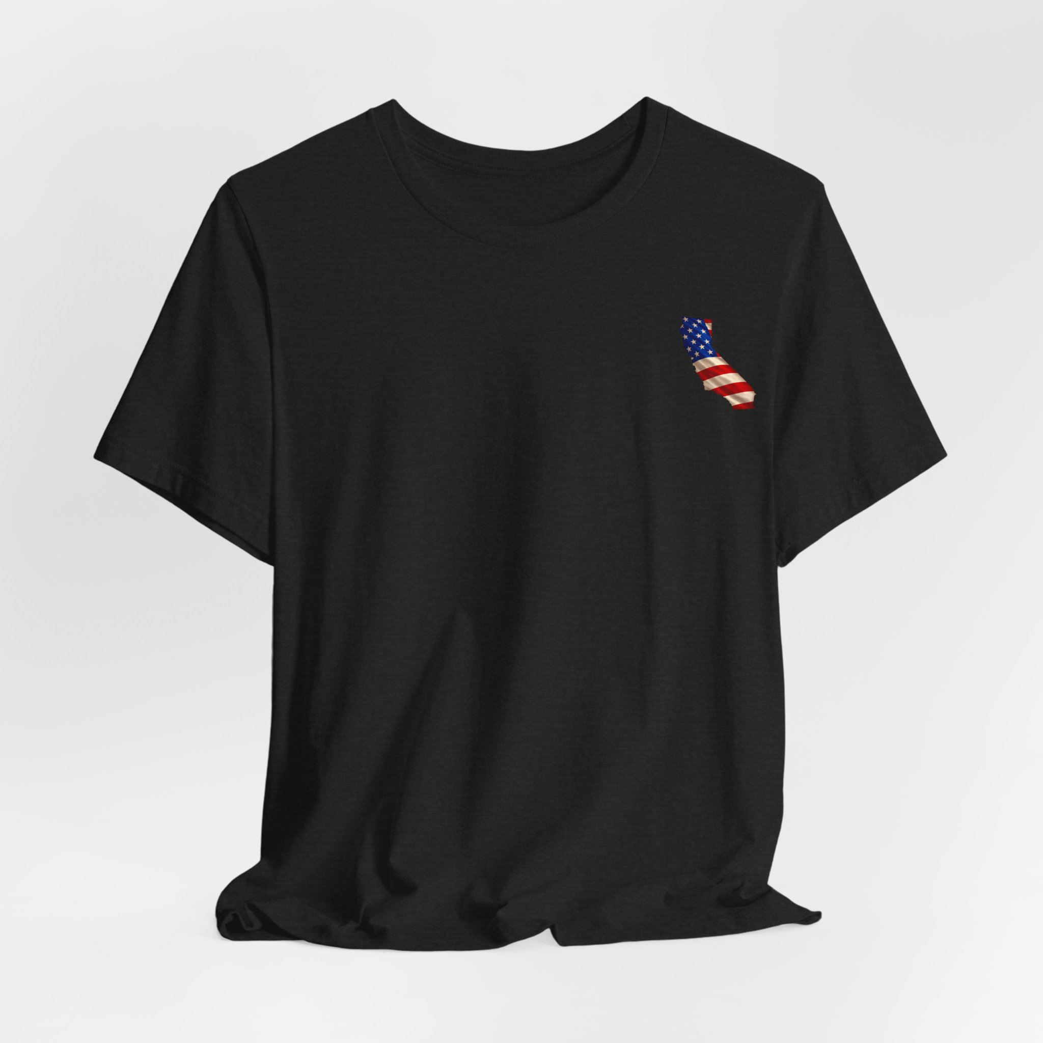 California Veteran T-Shirt — American Flag Map Military Tribute Tee - Image 58