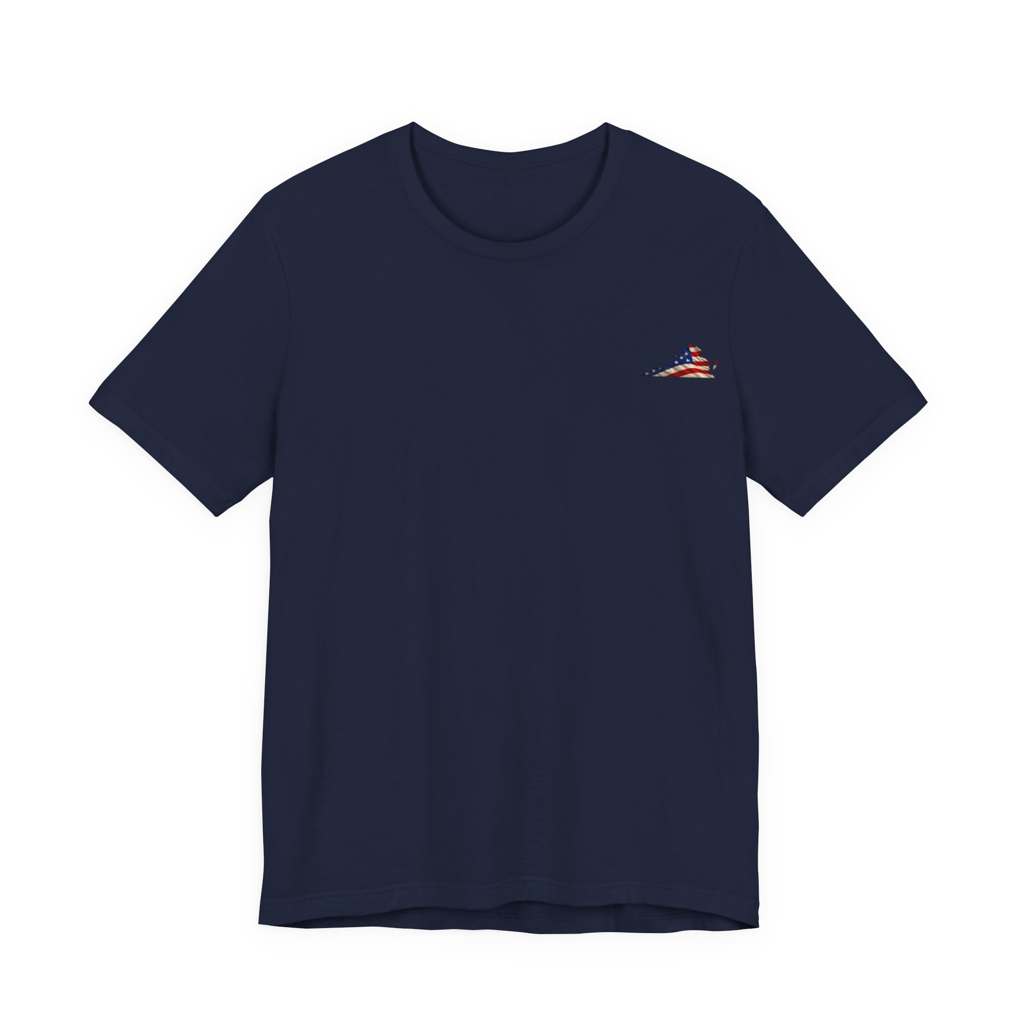 Virginia Veteran T-Shirt — American Flag Map Military Tribute Tee - Image 2