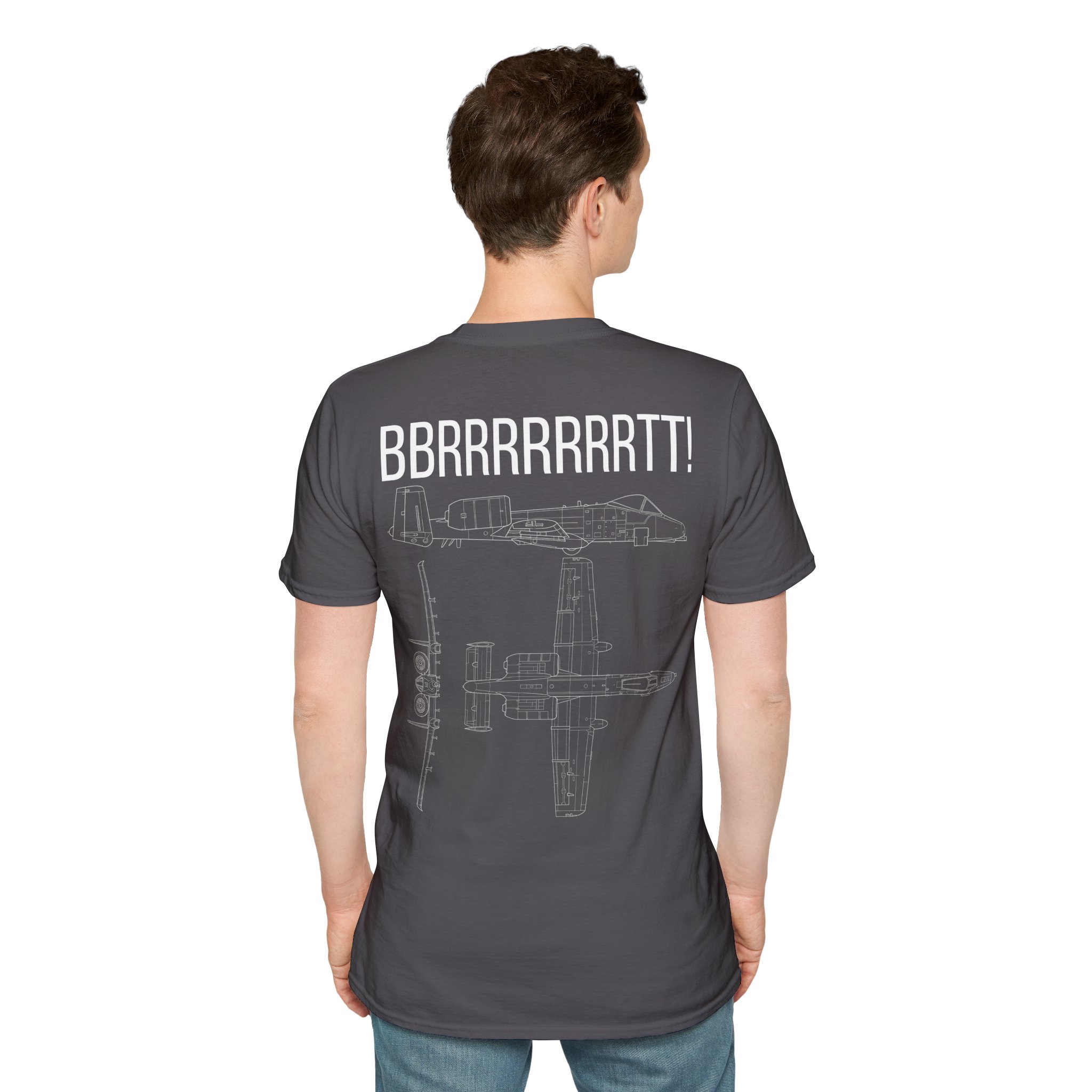A-10 Warthog T-Shirt — "BBRRRRRRRTT!" Gunfire Sound Military Aircraft Tee - Image 20