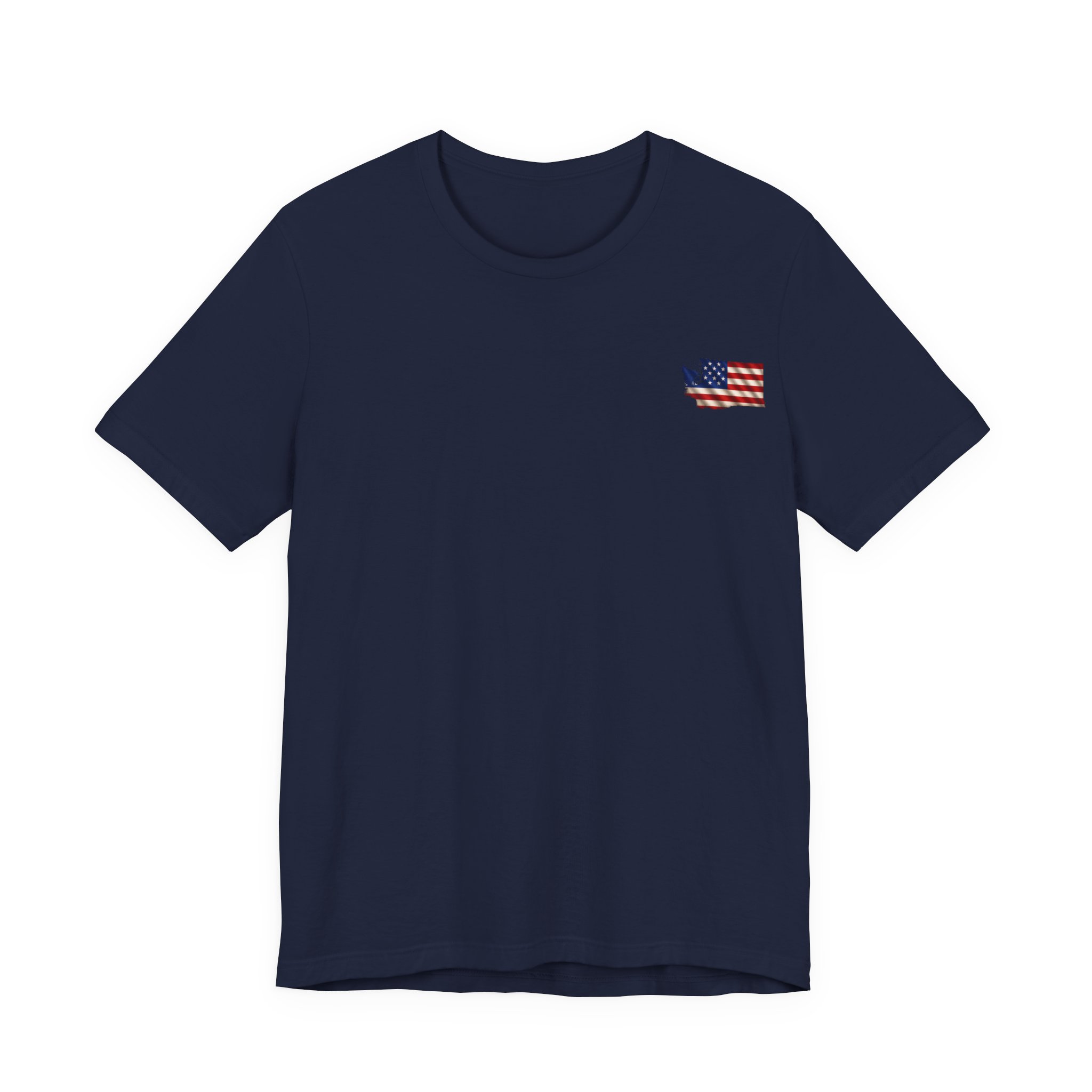 Washington Veteran T-Shirt — American Flag Map Military Tribute Tee - Image 17