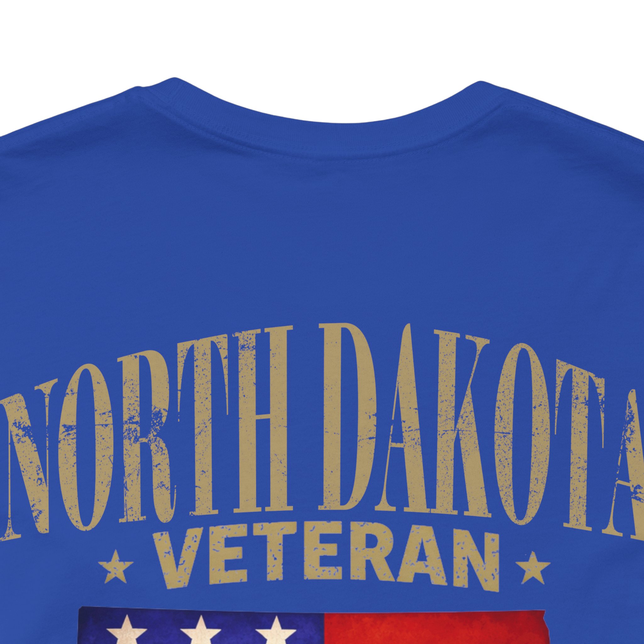 North Dakota Veteran T-Shirt — American Flag Map Military Tribute Tee - Image 35