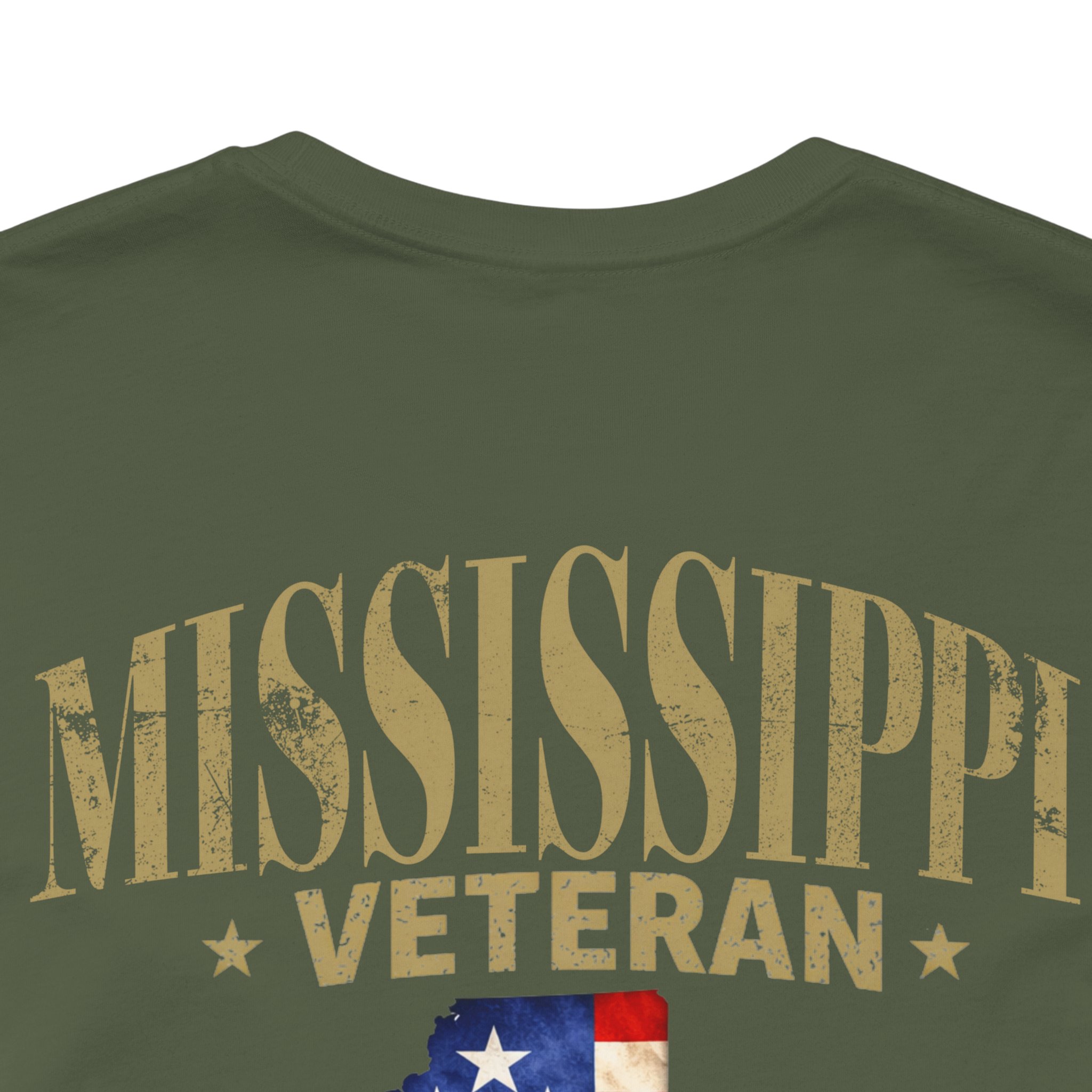 Mississippi Veteran T-Shirt — American Flag Alaska Map Military Tribute Tee - Image 38