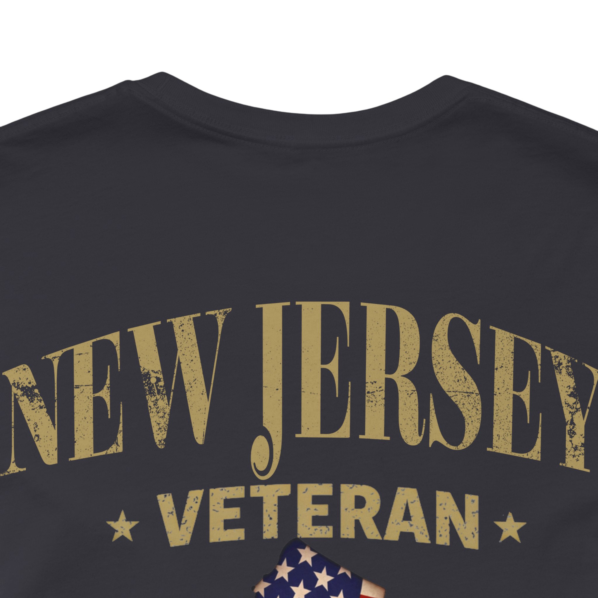 New Jersey Veteran T-Shirt — American Flag Map Military Tribute Tee - Image 11