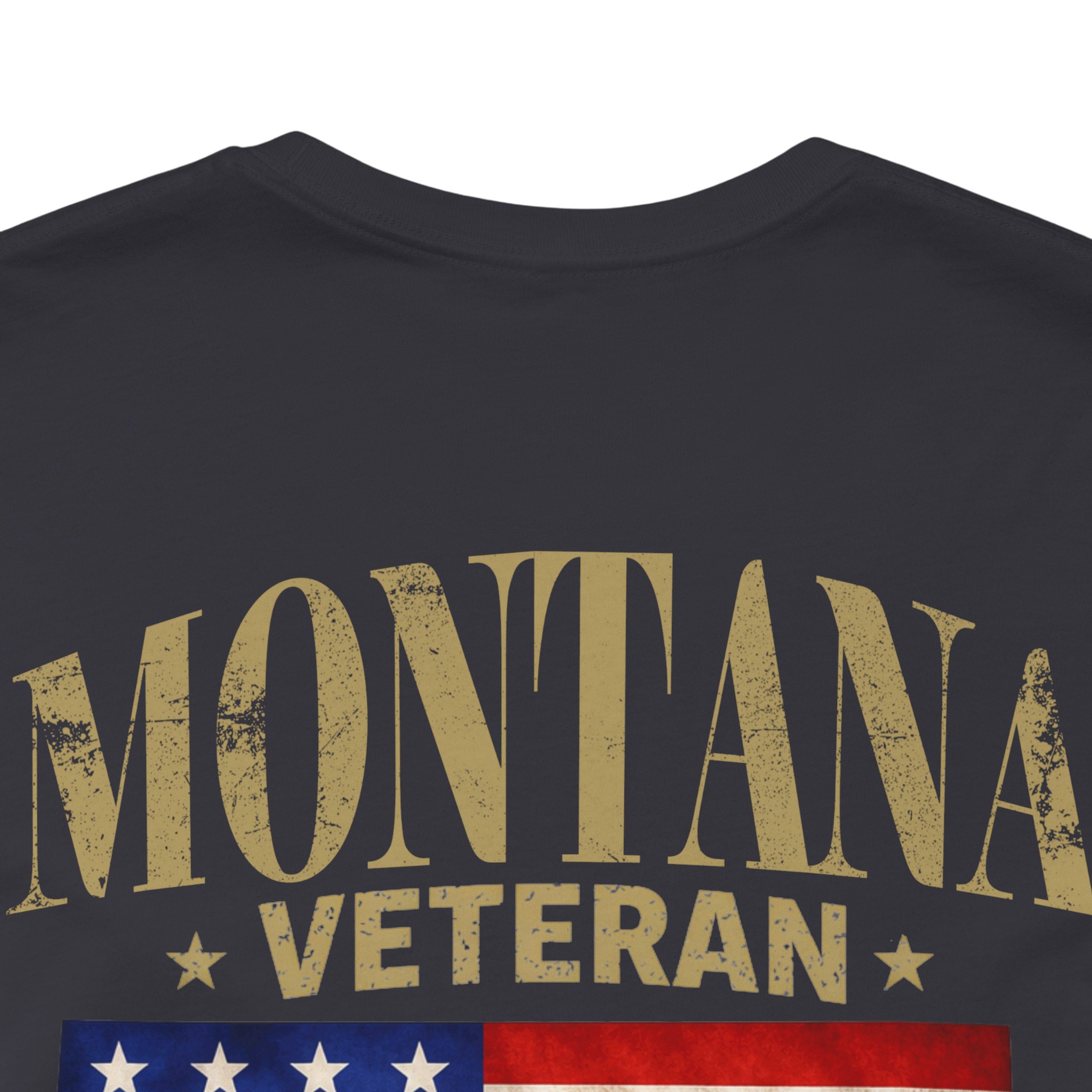 Montana Veteran T-Shirt — American Flag Alaska Map Military Tribute Tee - Image 14