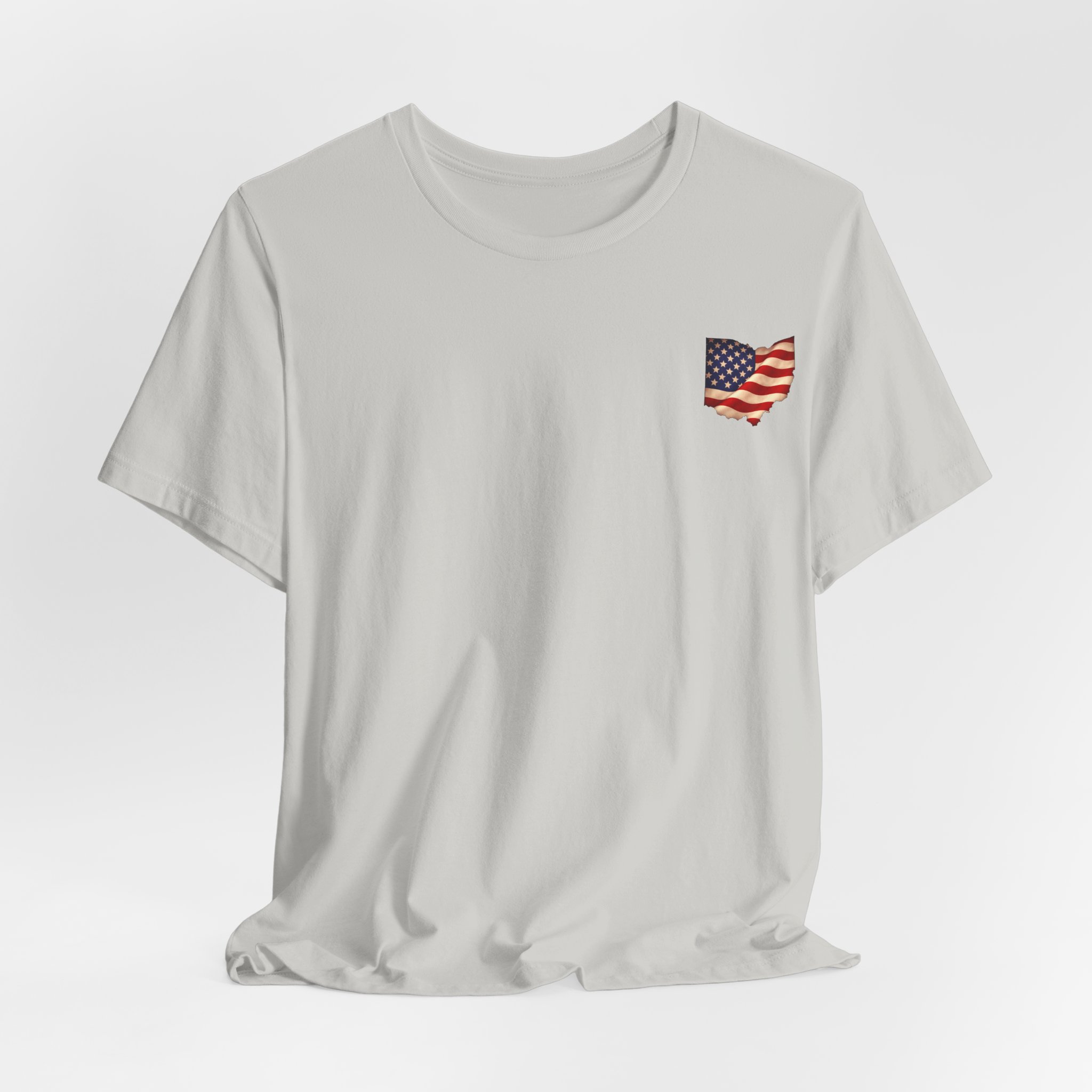 Ohio Veteran T-Shirt — American Flag Map Military Tribute Tee - Image 4