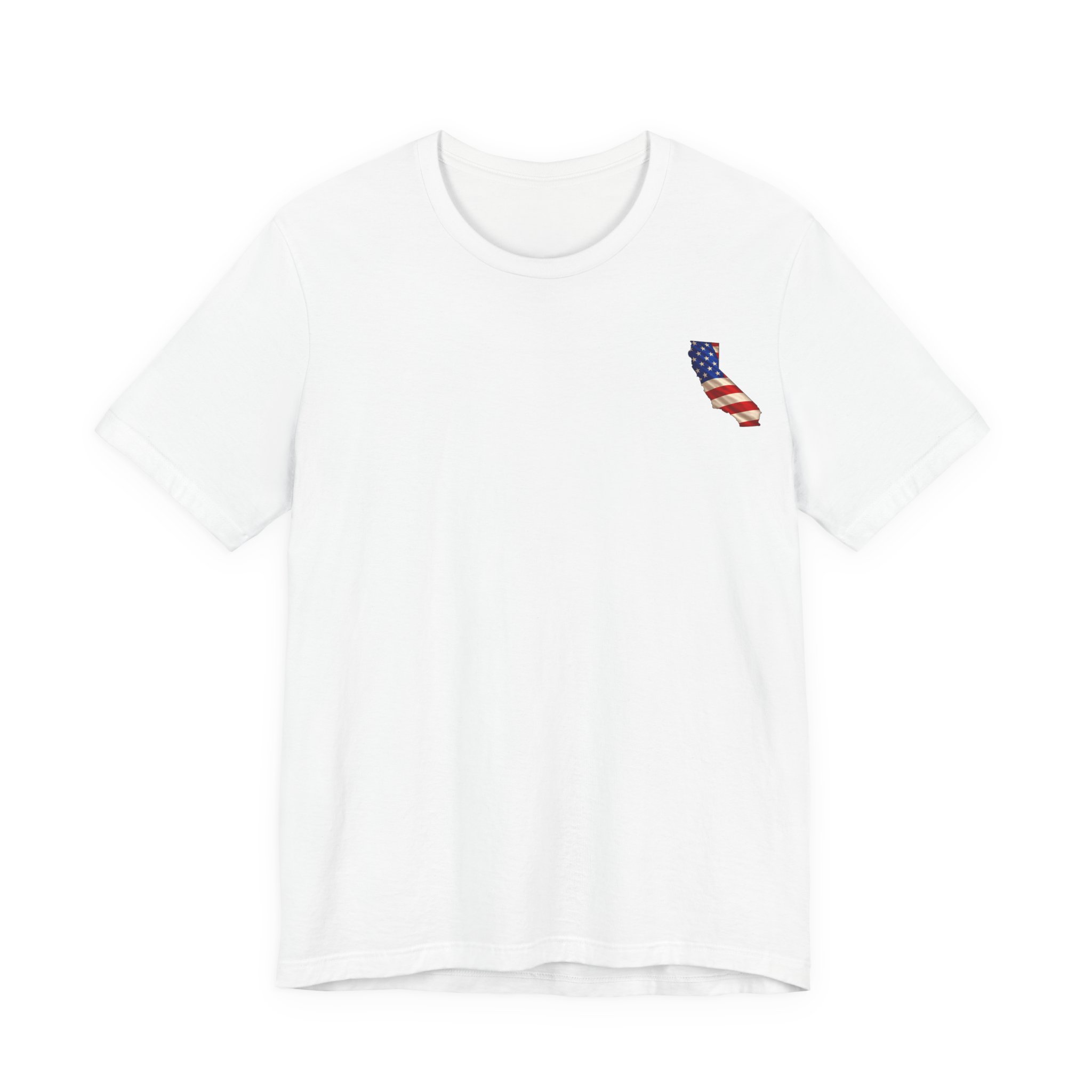 California Veteran T-Shirt — American Flag Map Military Tribute Tee - Image 16