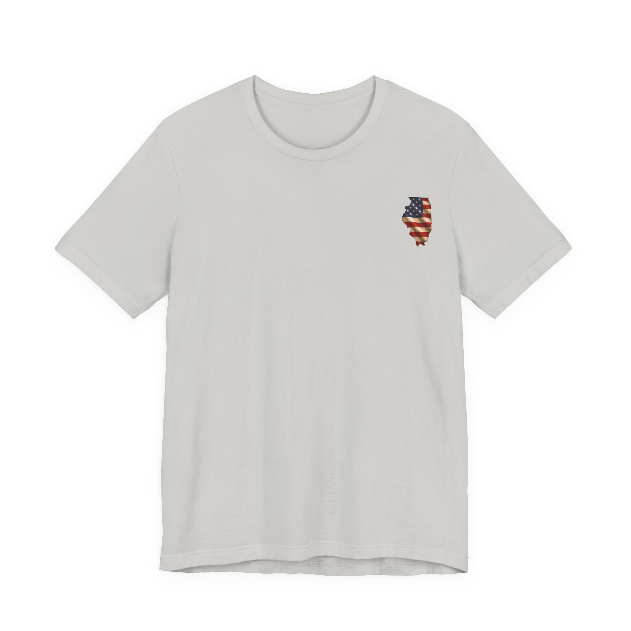 Illinois Veteran T-Shirt — American Flag Alaska Map Military Tribute Tee - Image 16