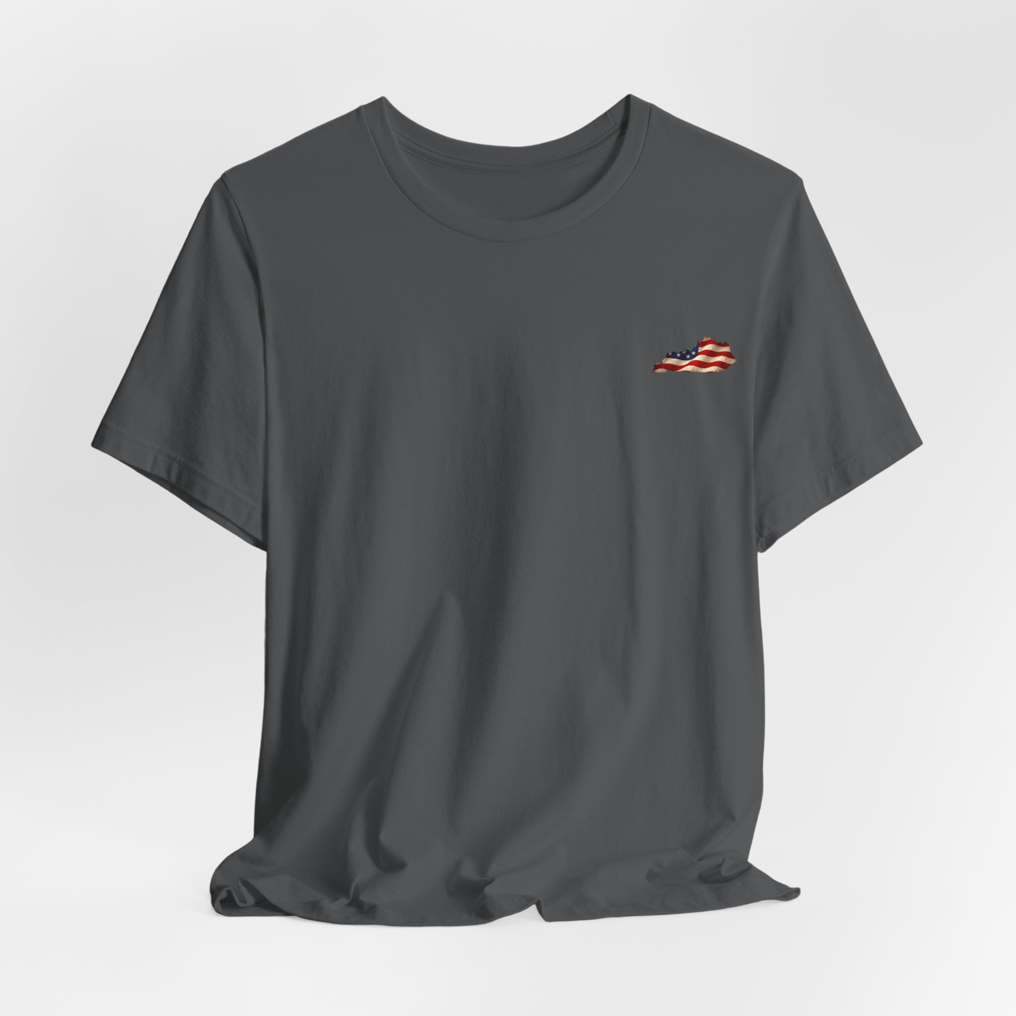Kentucky Veteran T-Shirt — American Flag Map Military Tribute Tee - Image 43