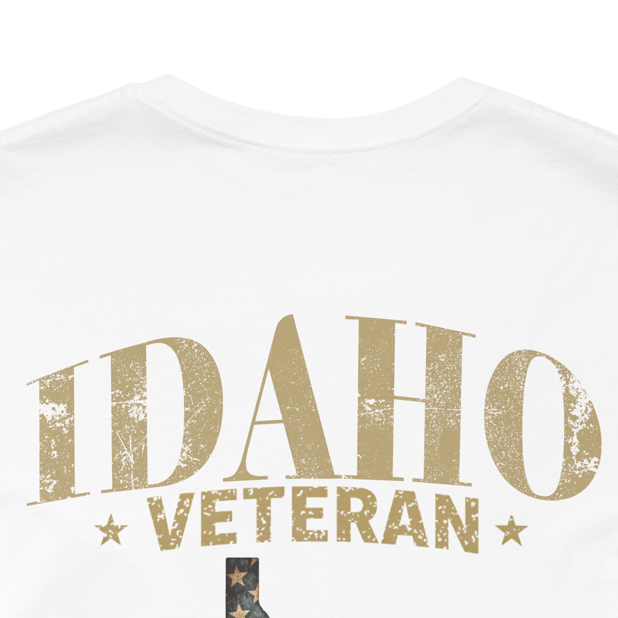 Idaho Veteran T-Shirt — American Flag Map Military Tribute Tee - Image 14